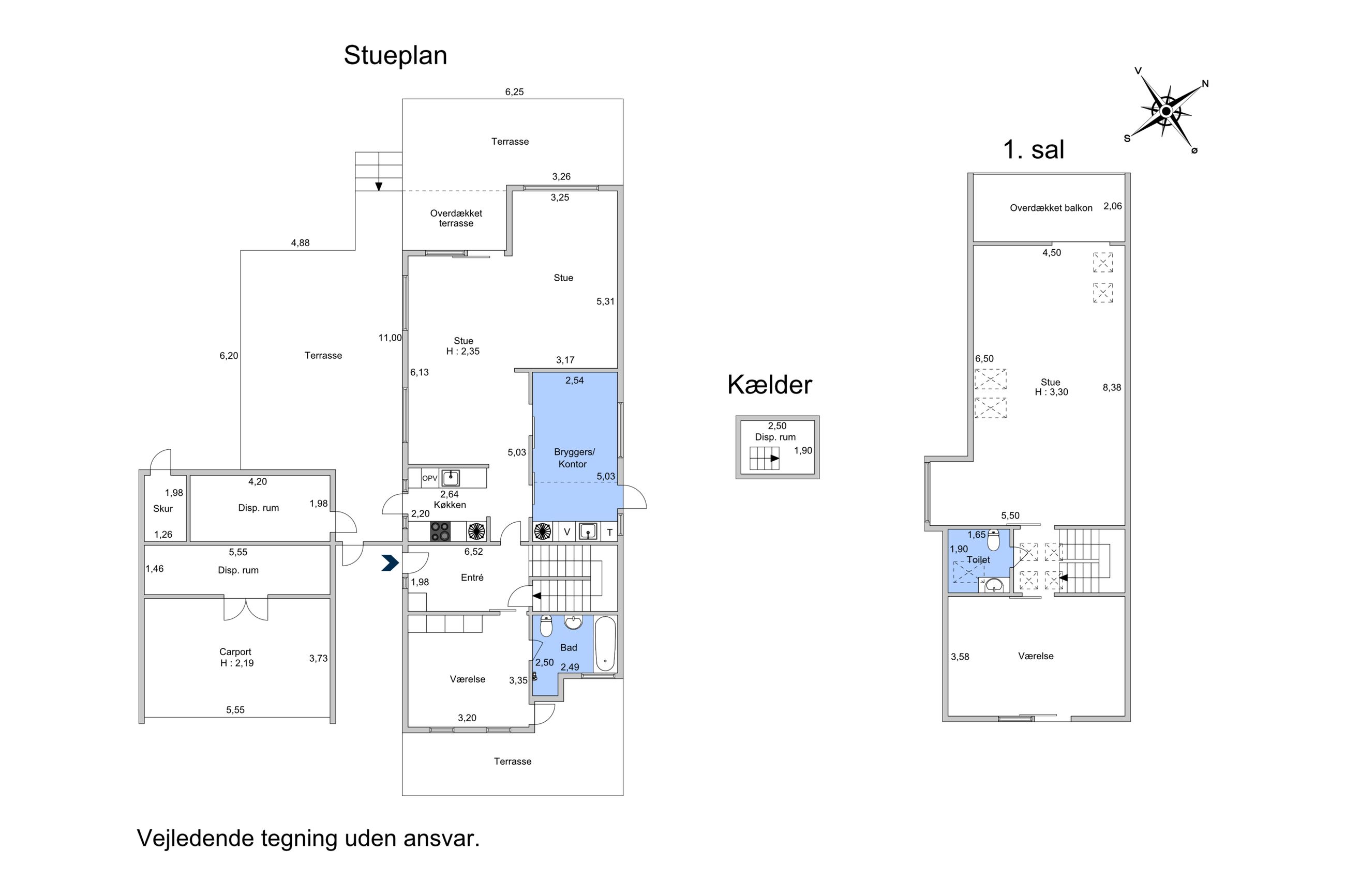 Parkvej 32B, Virum - Plantegning