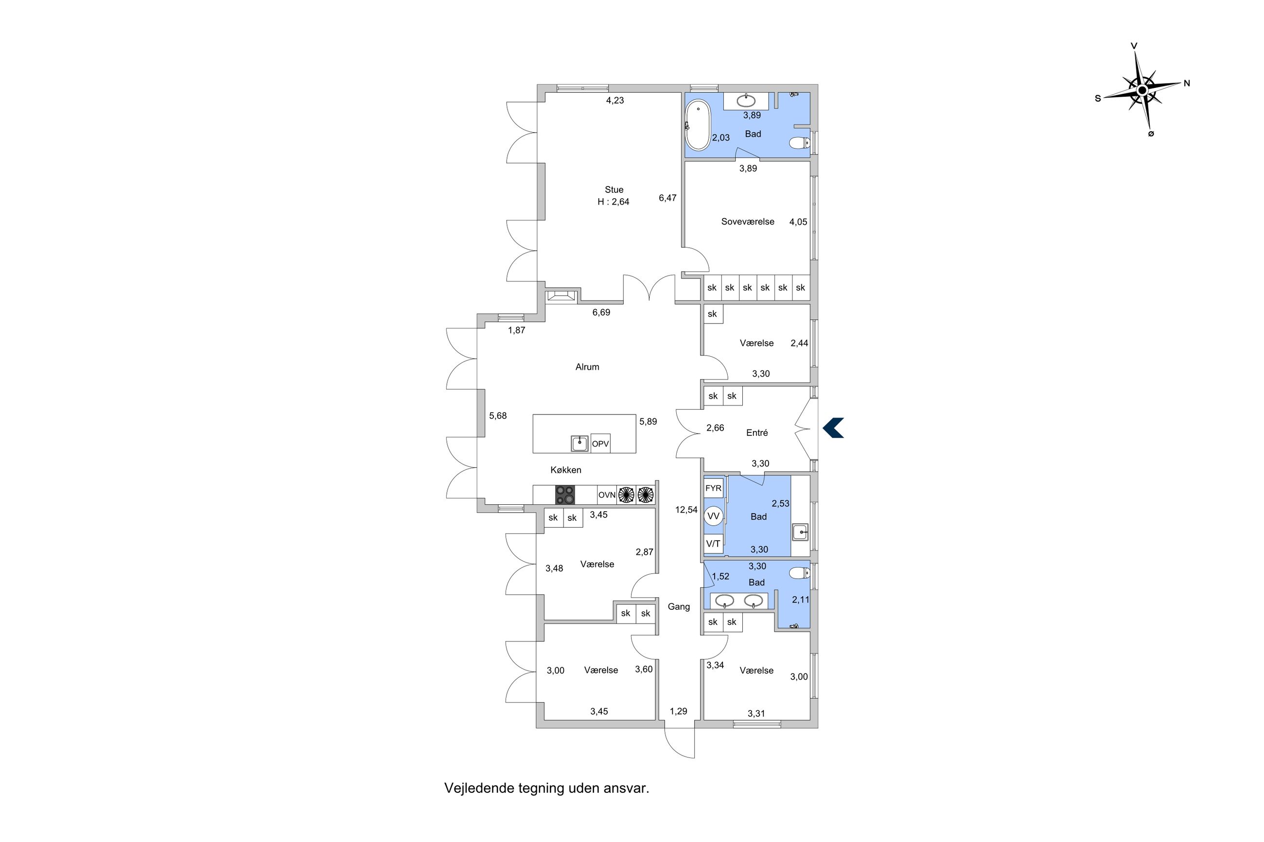 Svaleøvej 60, Veddelev, Roskilde - Plantegning