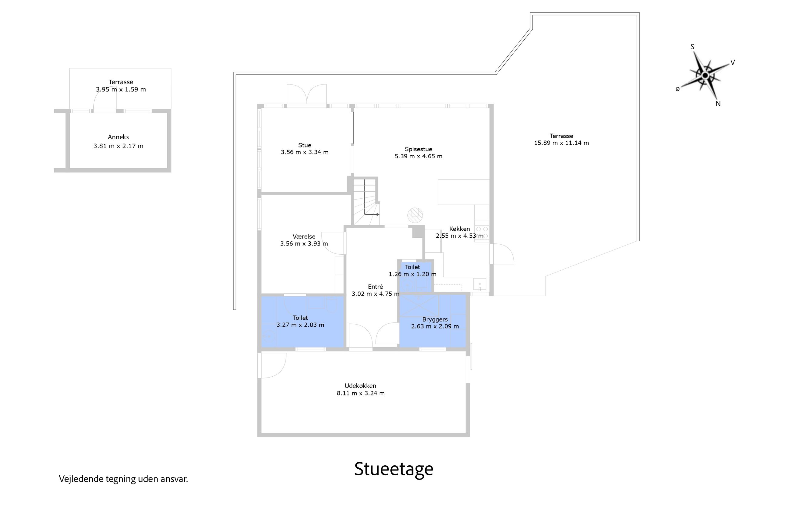Bergmansdalsvej 12, Helsingør - Plantegning