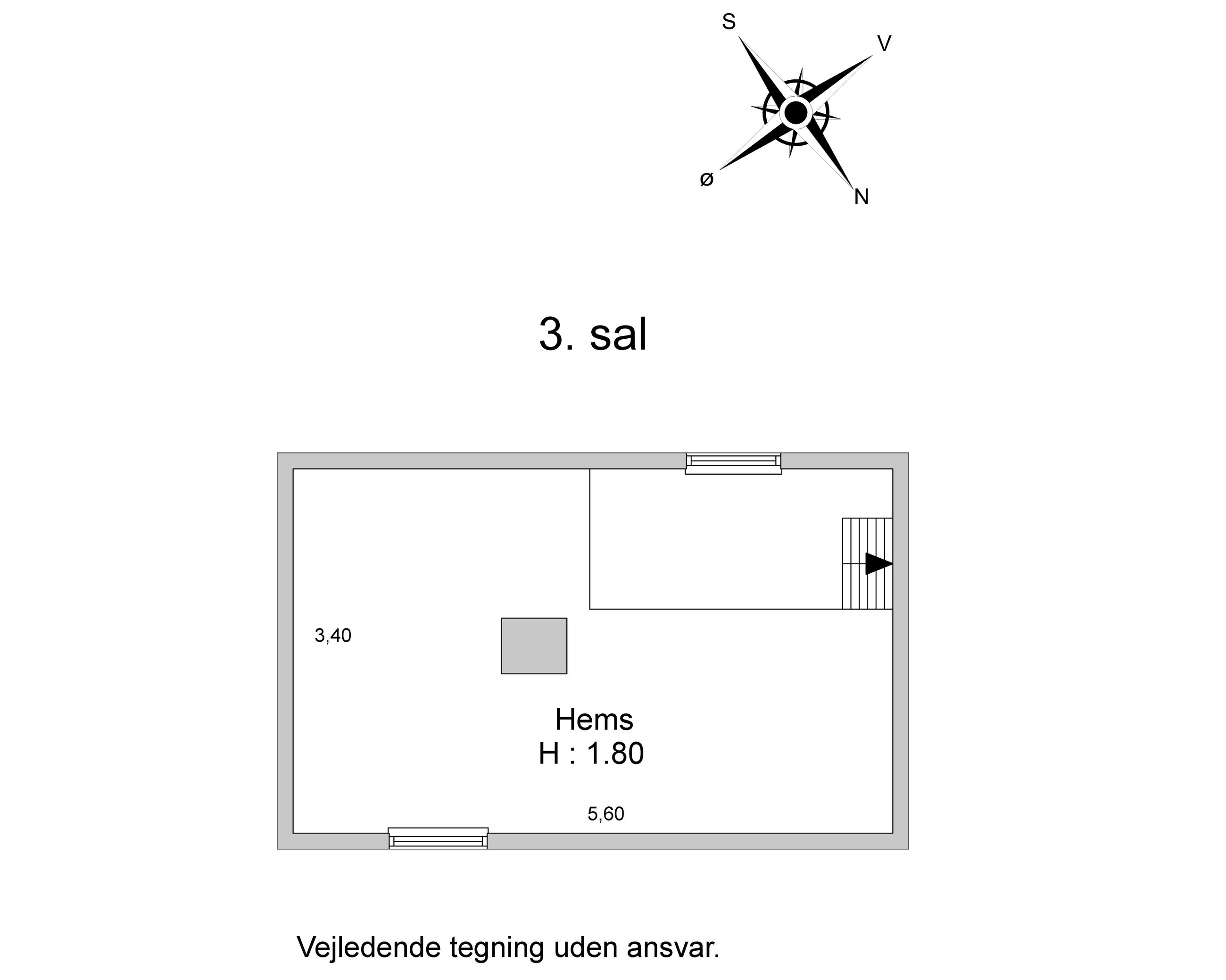 Abildgaardsgade 5, København Ø - Plantegning