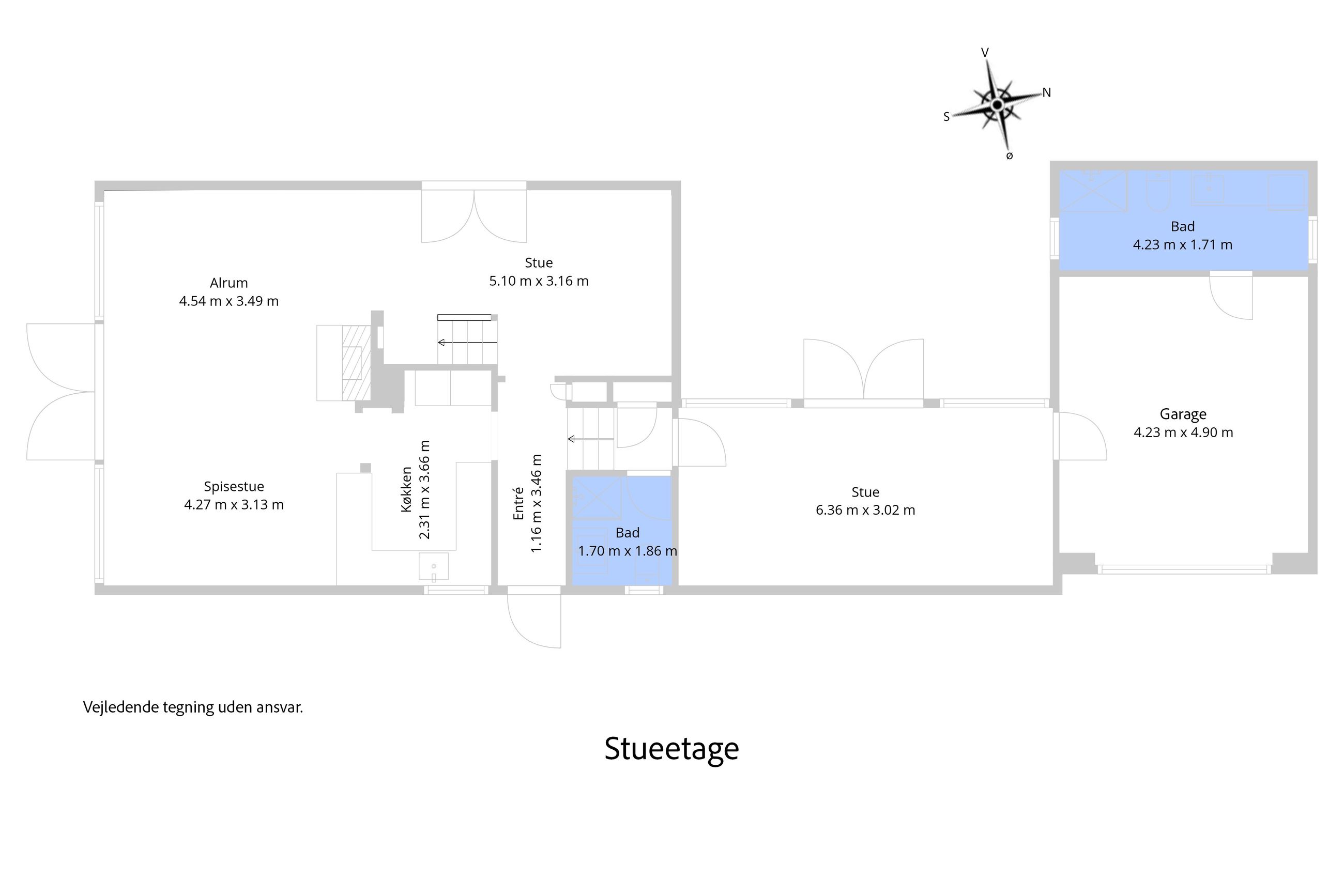 Sandmilen 7, Frederiksværk - Plantegning