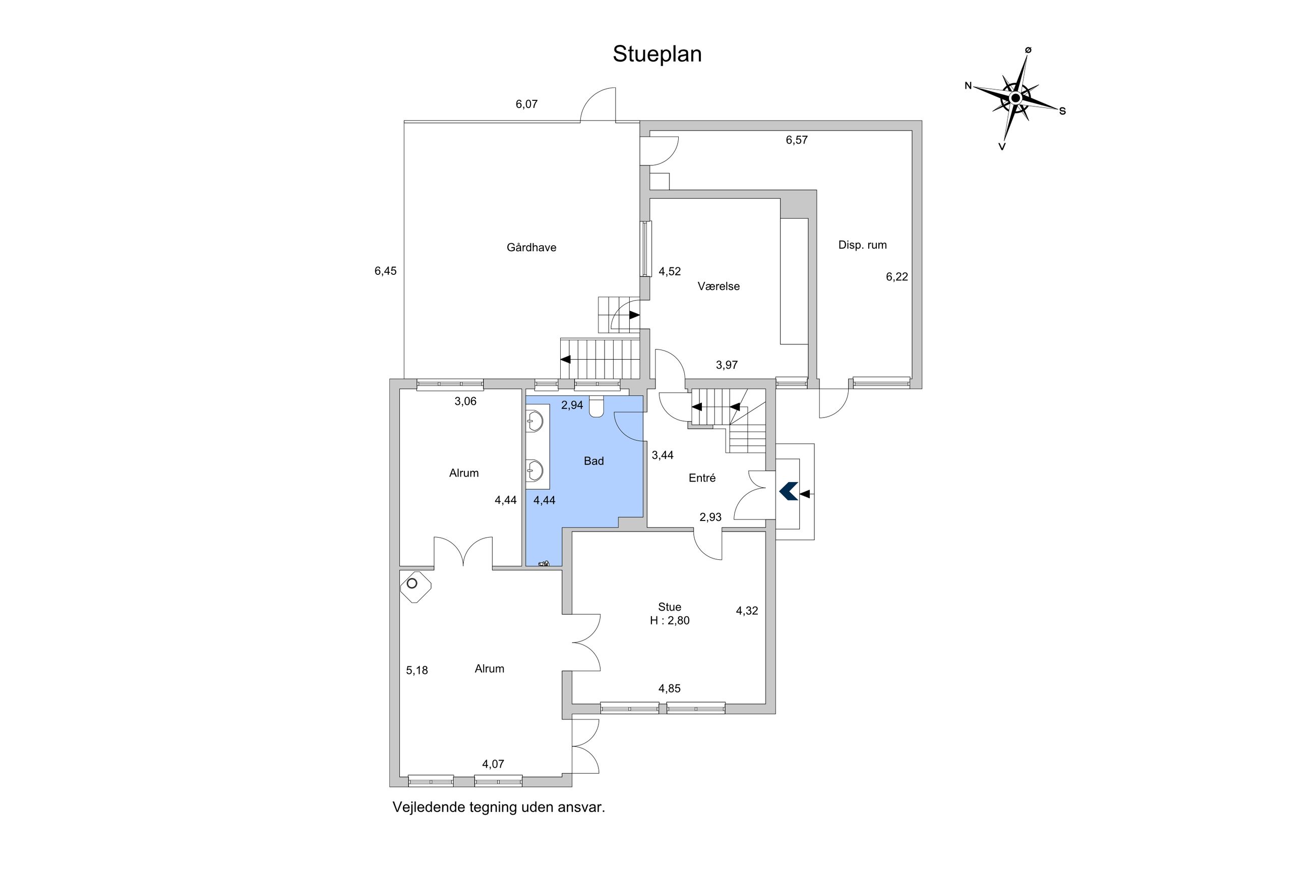 Roarsvej 6, Roskilde - Plantegning