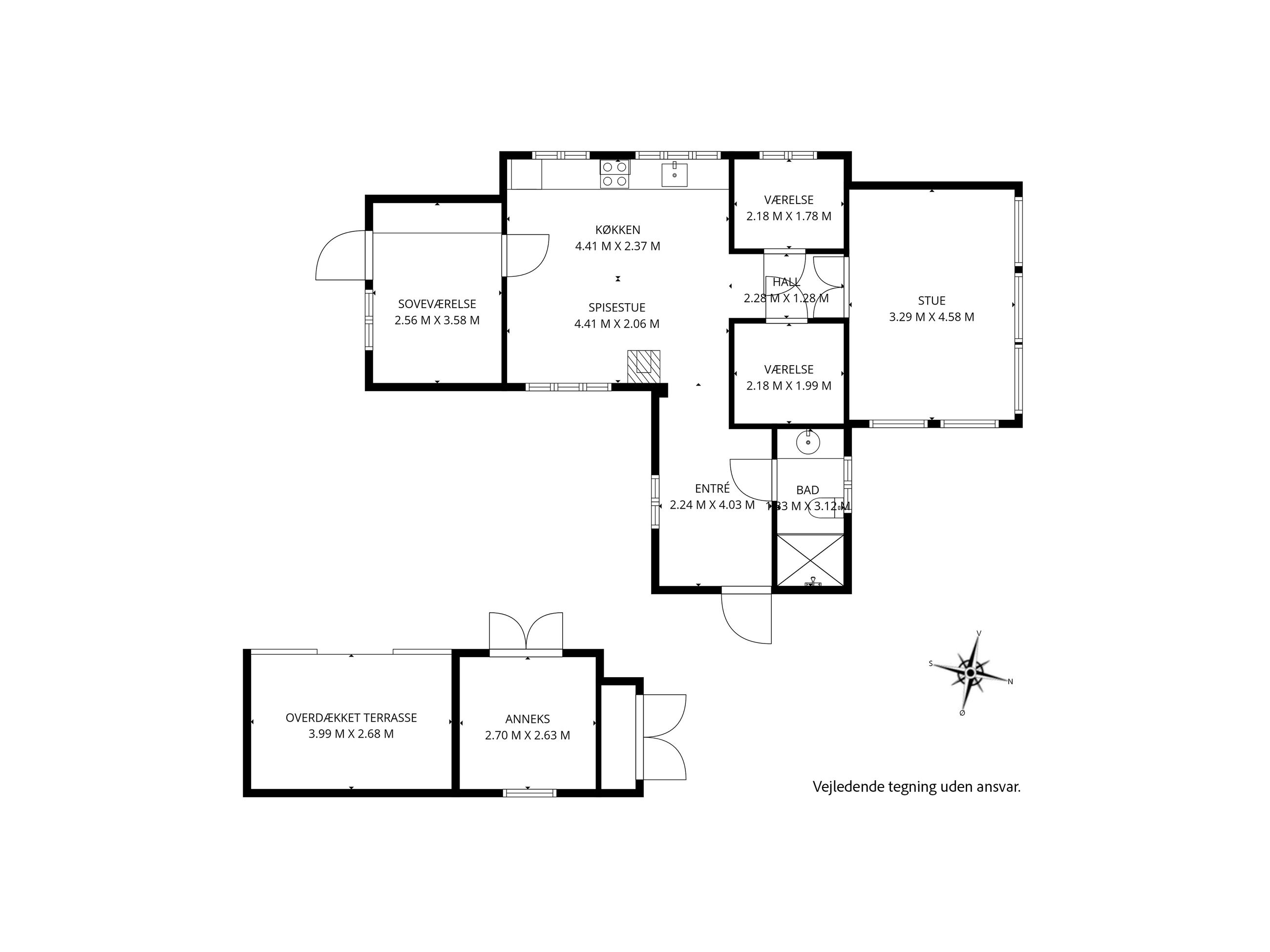 Lille Skovvej 4, Smidstrup, Gilleleje - Plantegning