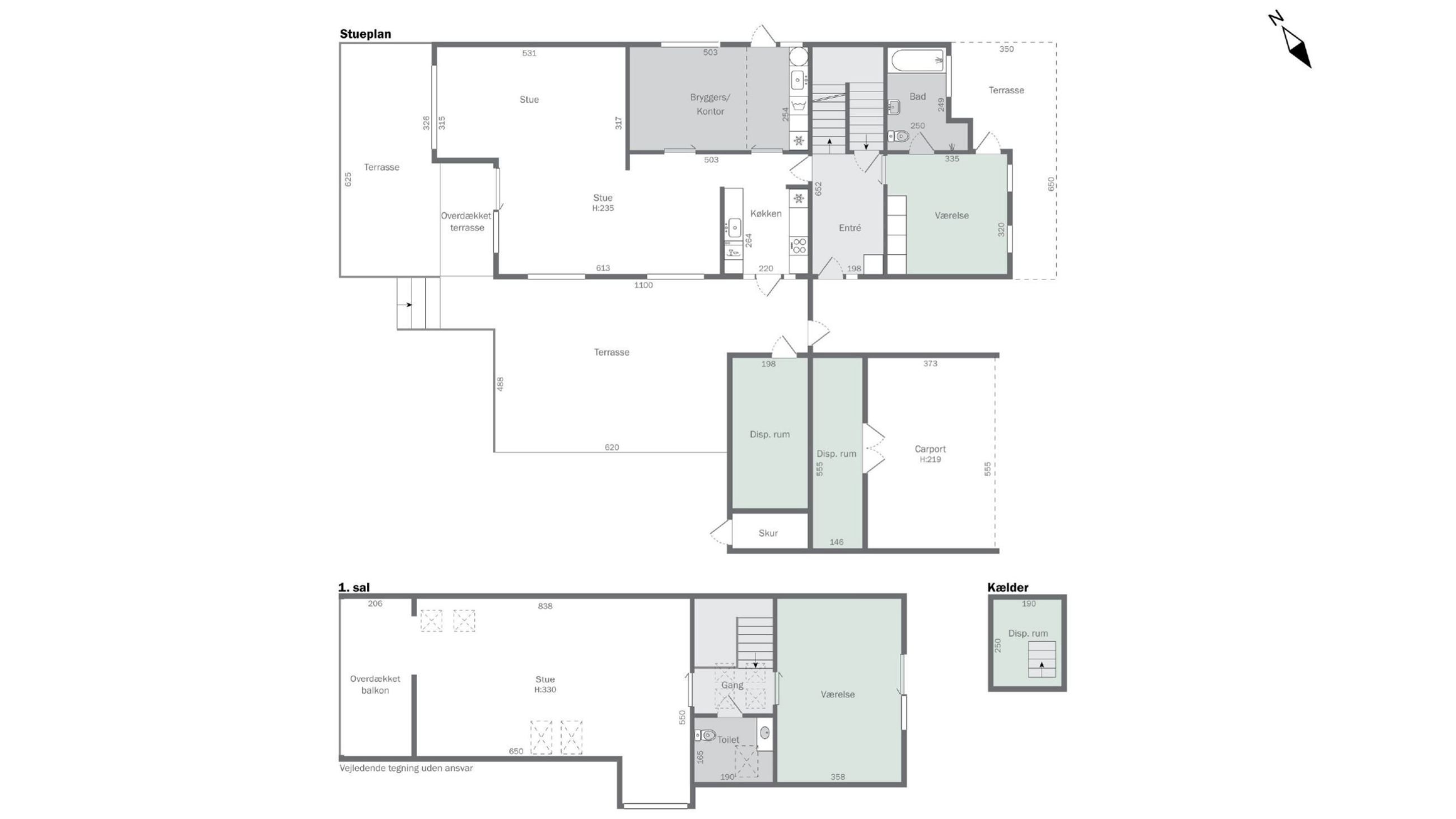Parkvej 32B, Virum - Plantegning