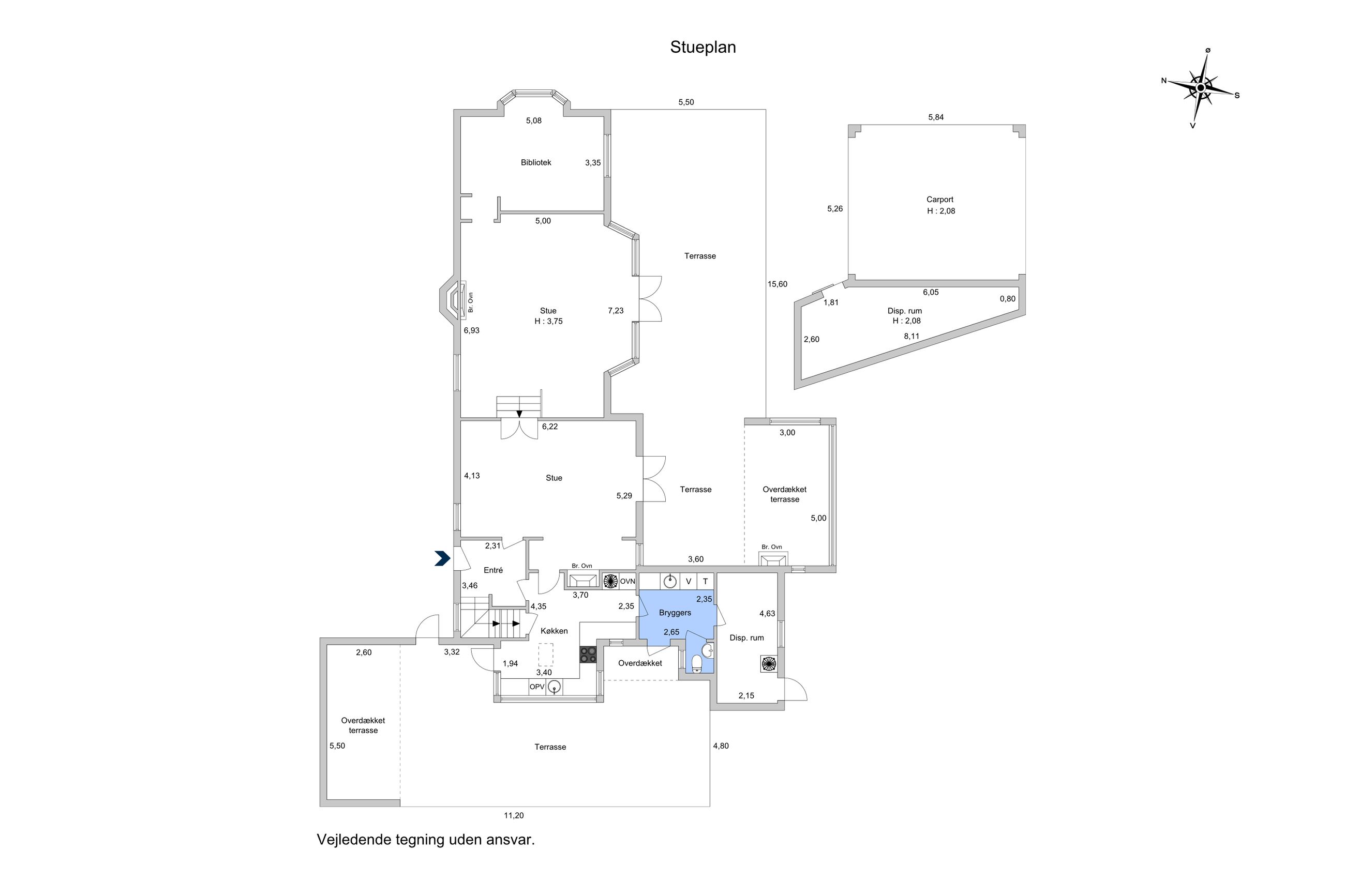 Sdr. Jagtvej 26, Hørsholm - Plantegning