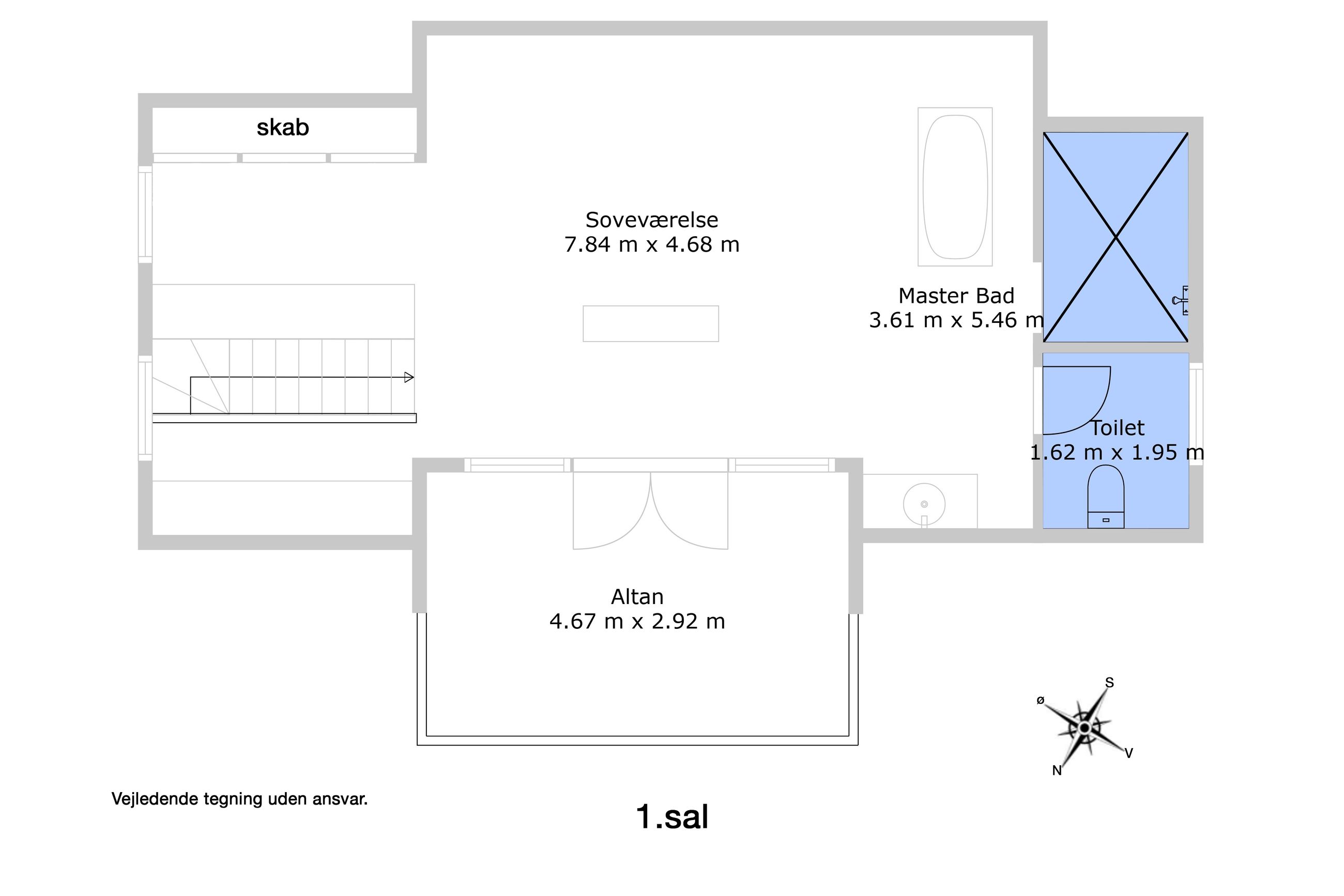 Hovedgaden 51, Tisvildeleje - Plantegning