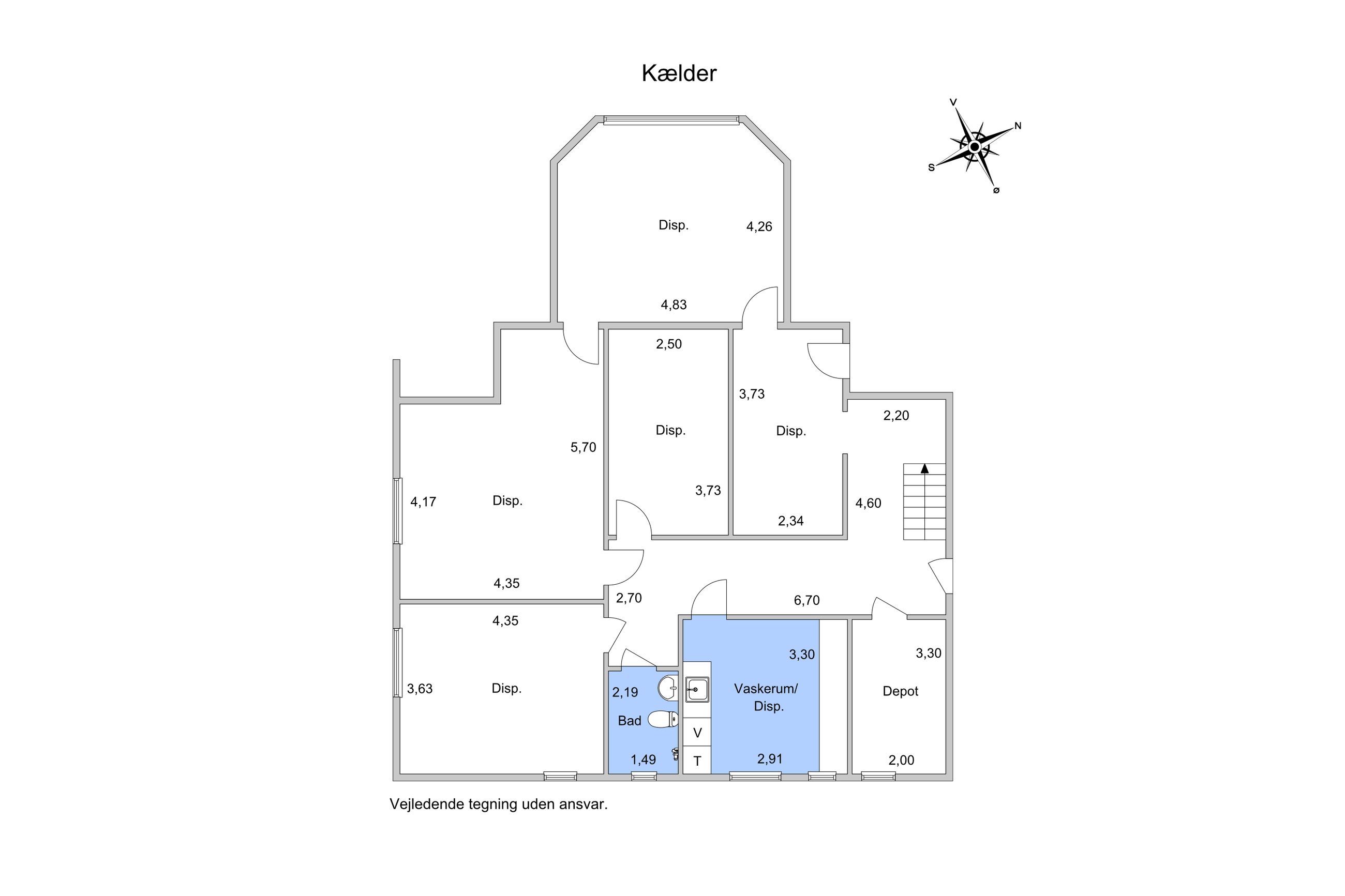 Frederiksborgvej 86, Roskilde - Plantegning