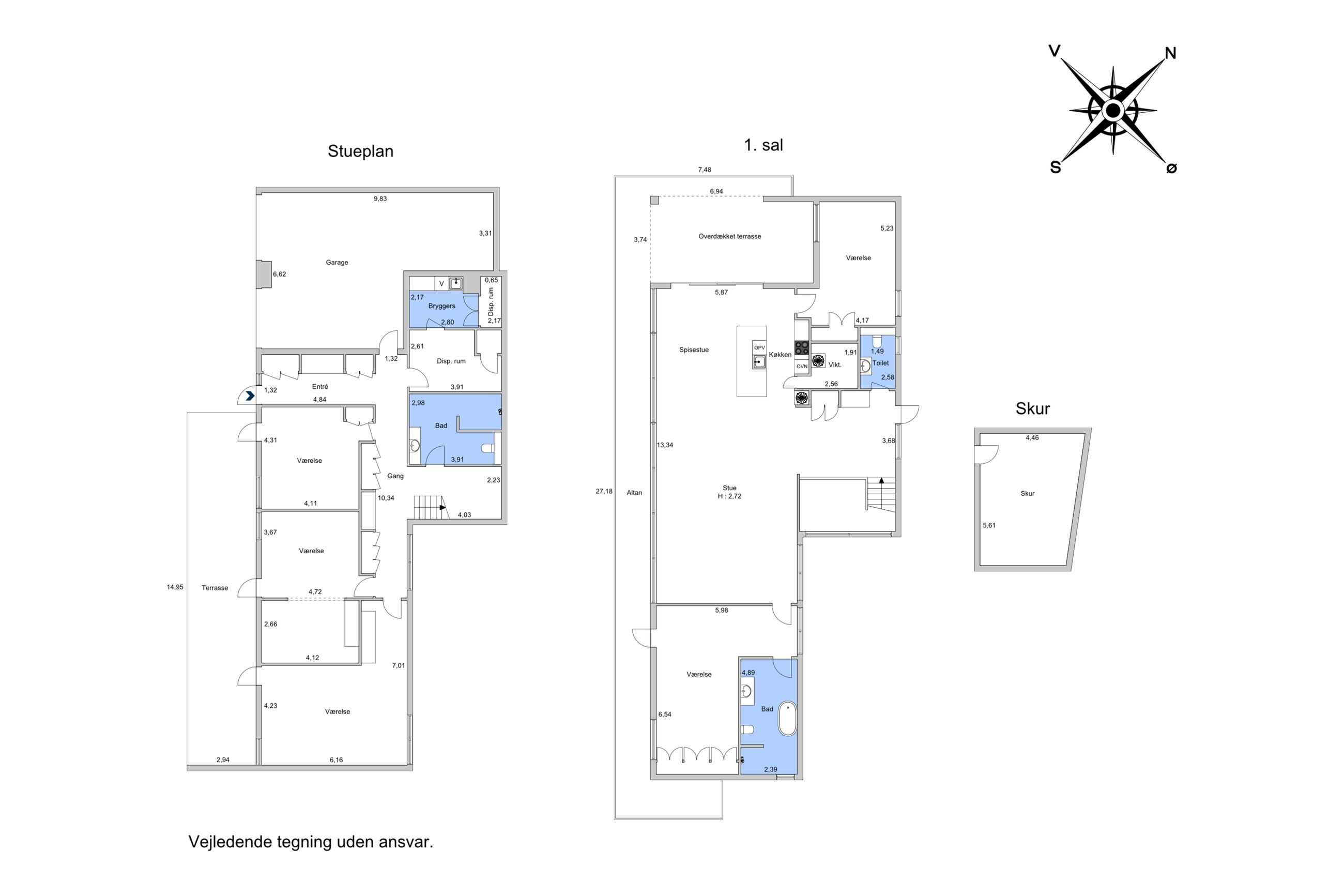 Turistvej 156, Birkerød - Plantegning
