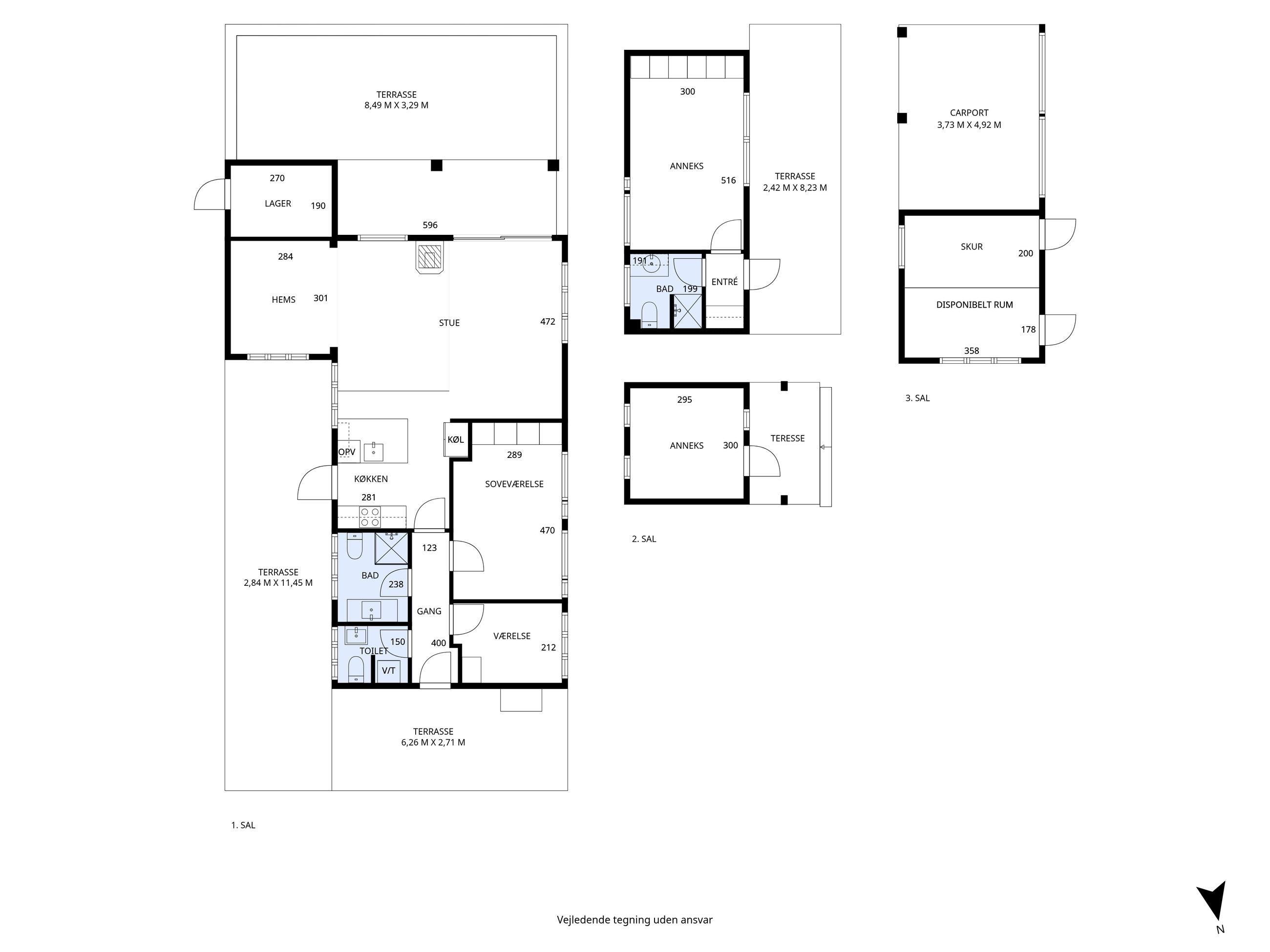 Argusvej 9, Udsholt, Græsted - Plantegning