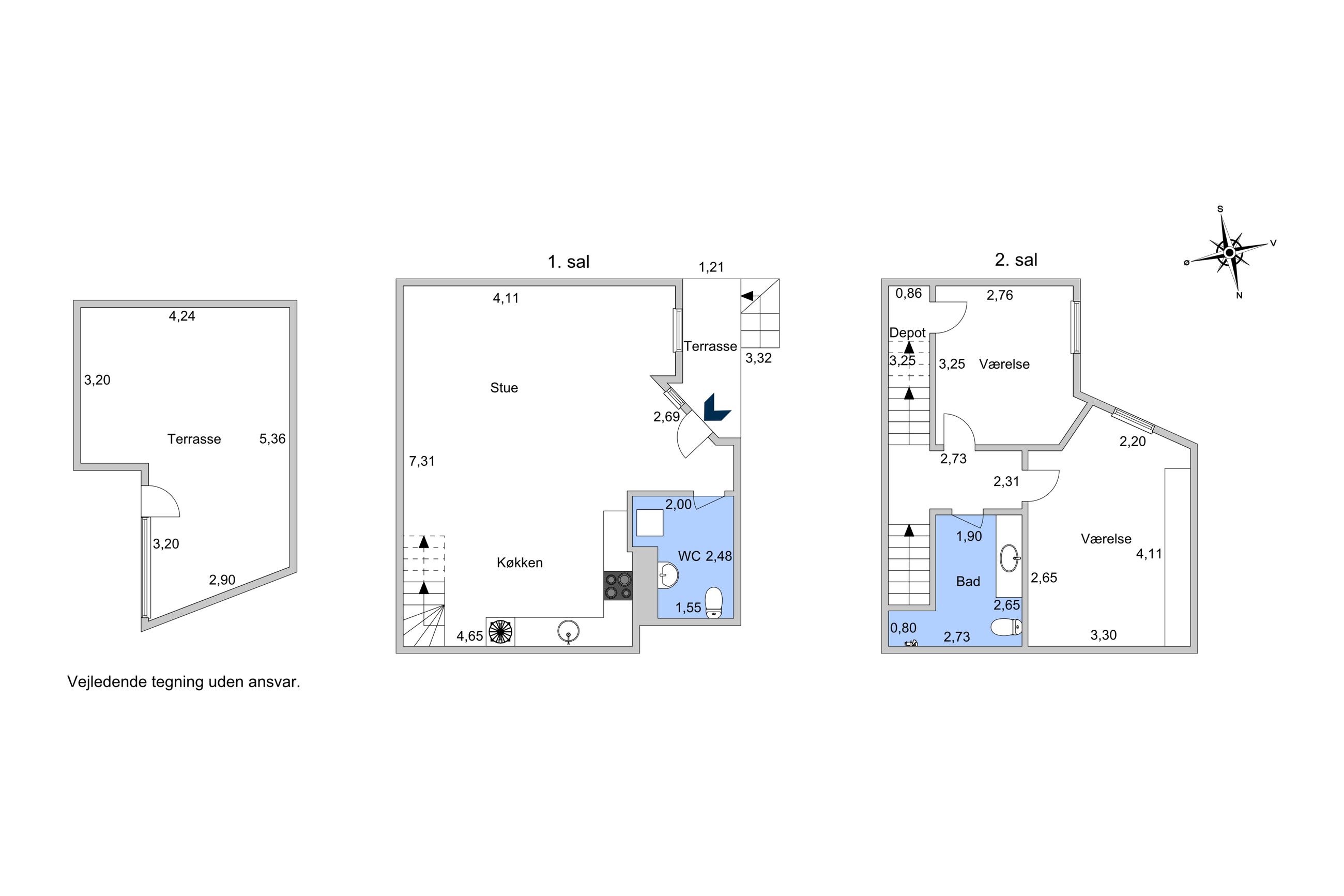 Store Kongensgade 92D, 1. tv, København K - Plantegning