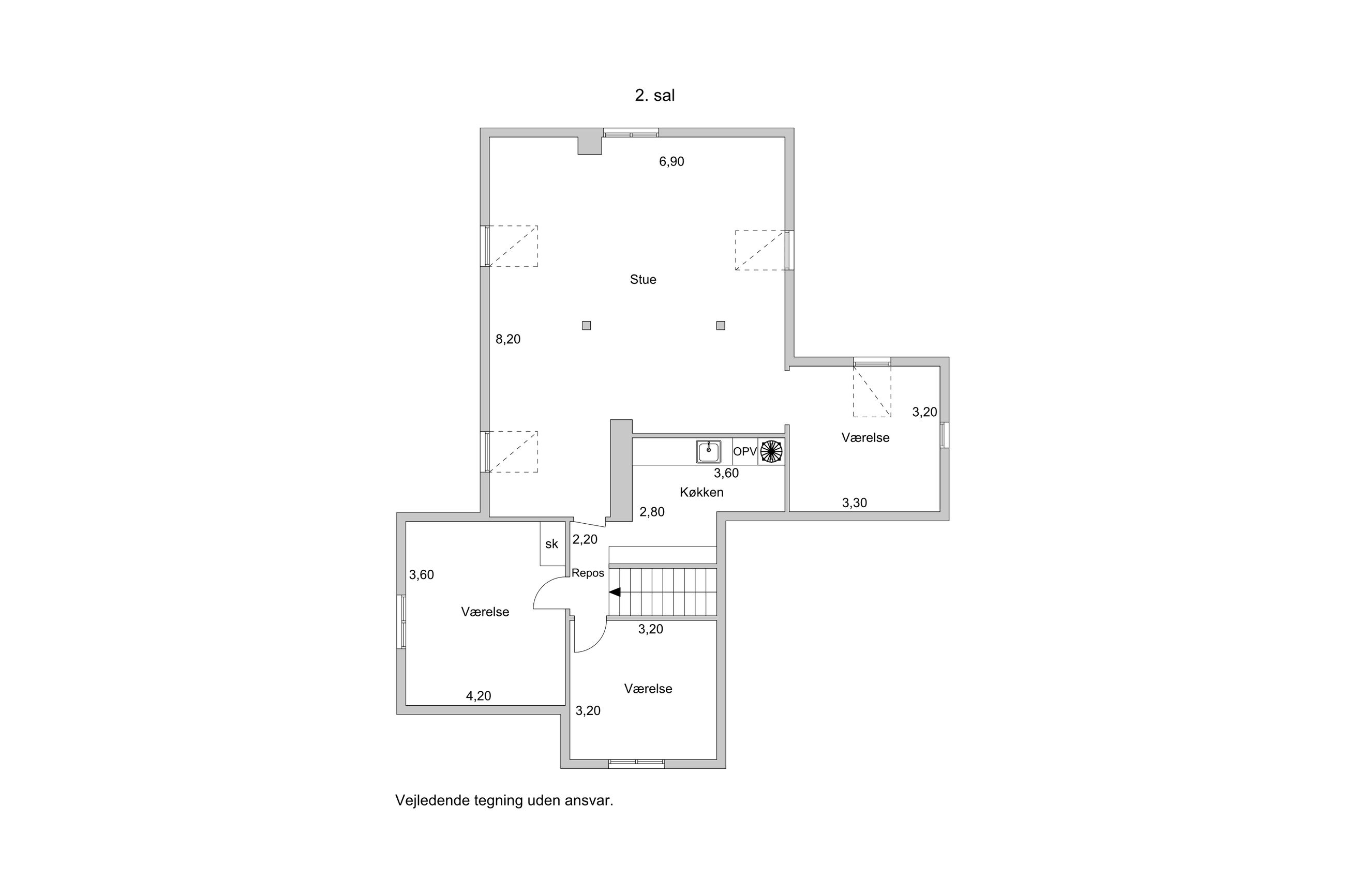 Gammel Vartov Vej 2, Hellerup - Plantegning