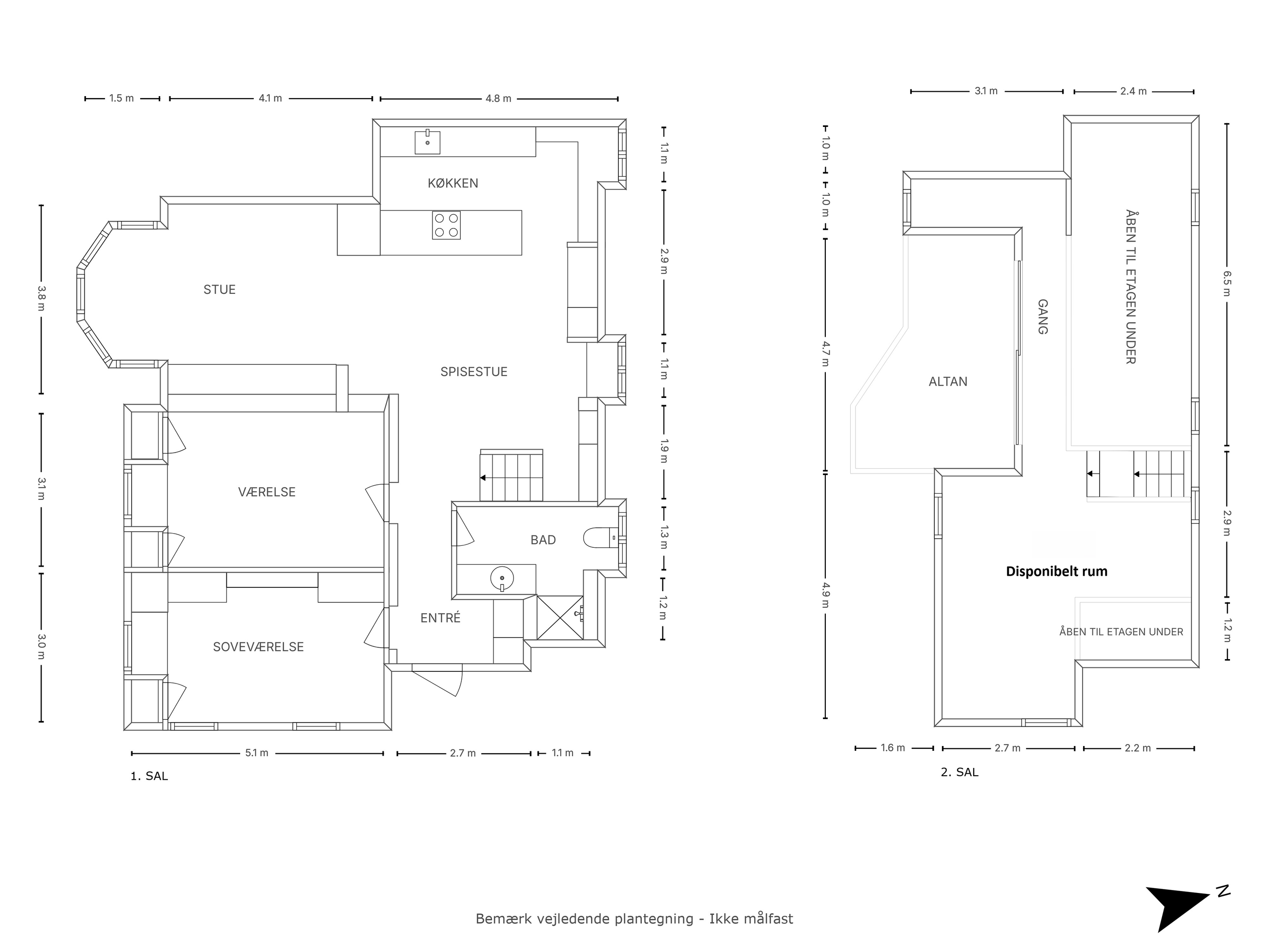 Norgesmindevej 33, 1, Hellerup - Plantegning