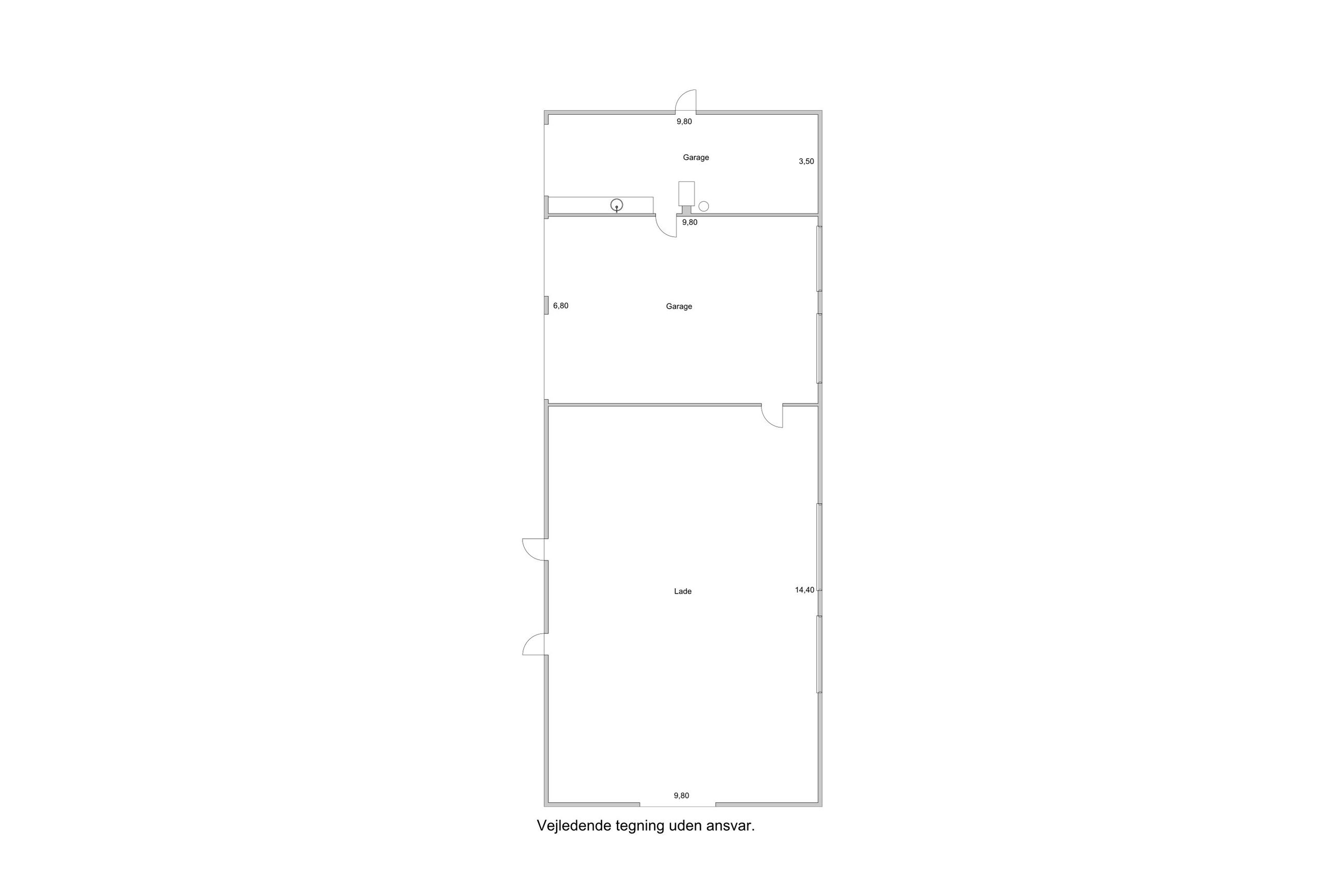 Agerskovvej 5, Føllenslev - Plantegning