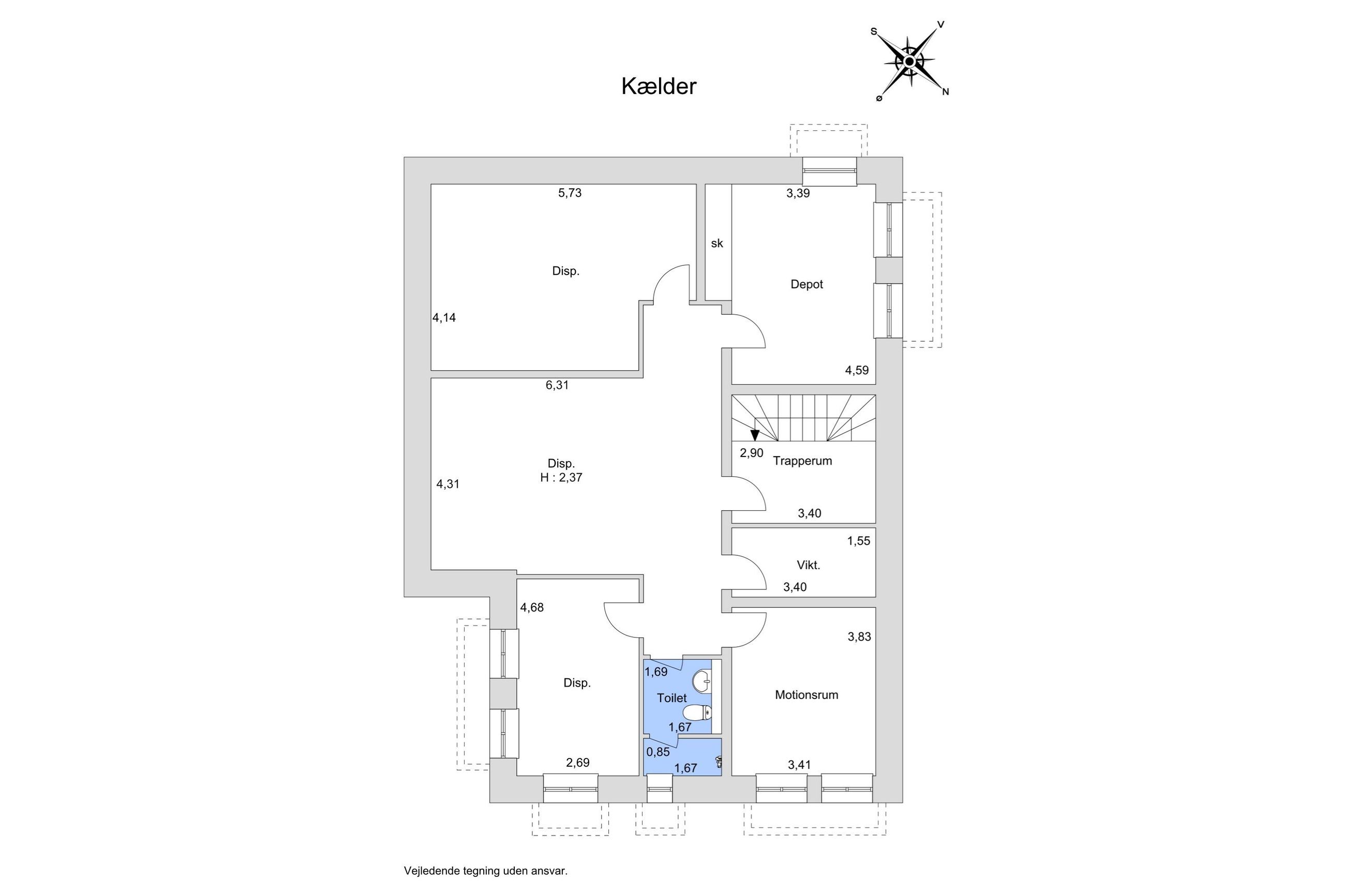De Conincks Vej 5, Holte - Plantegning