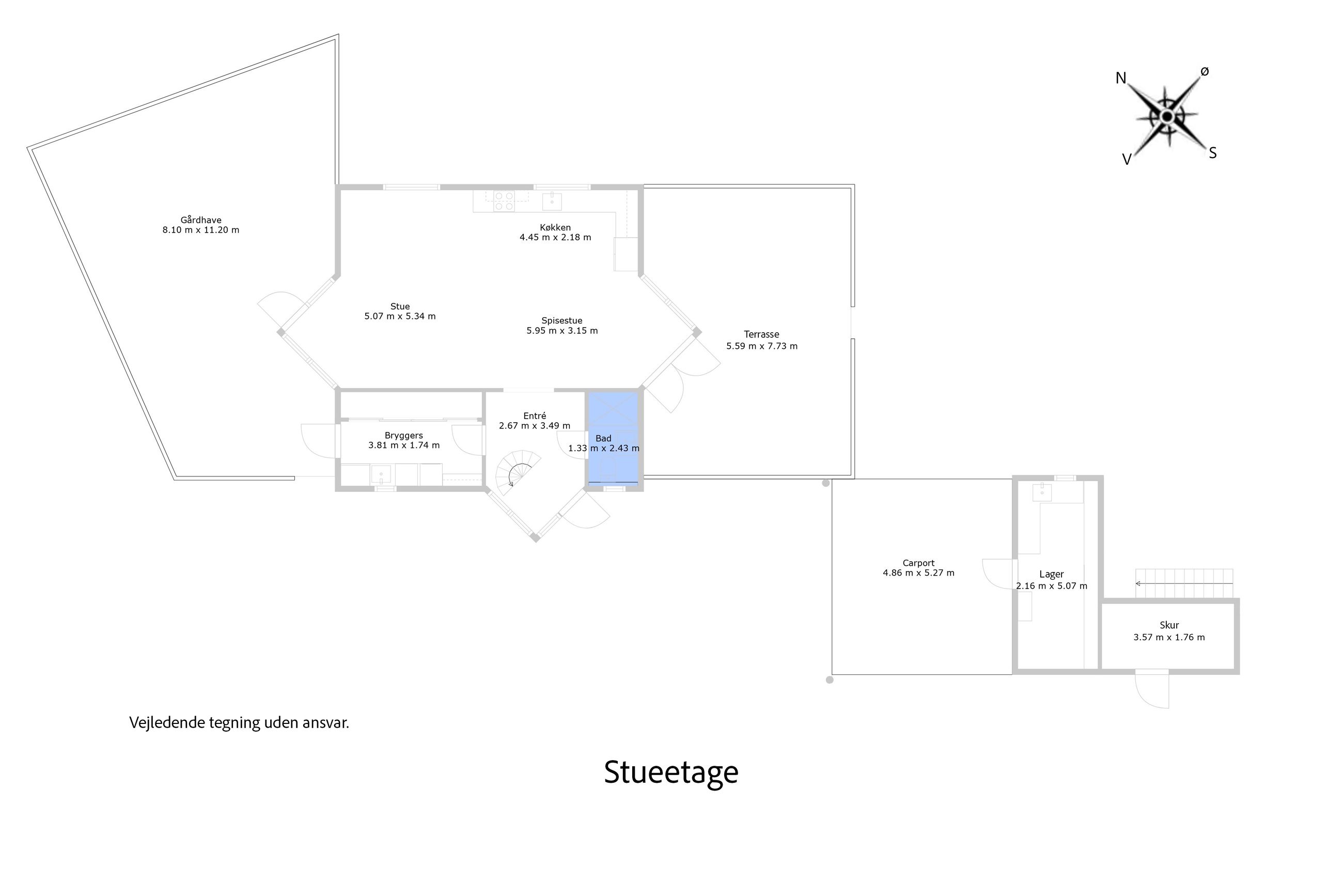 Odinshøjvej 2, Ellekilde, Ålsgårde - Plantegning