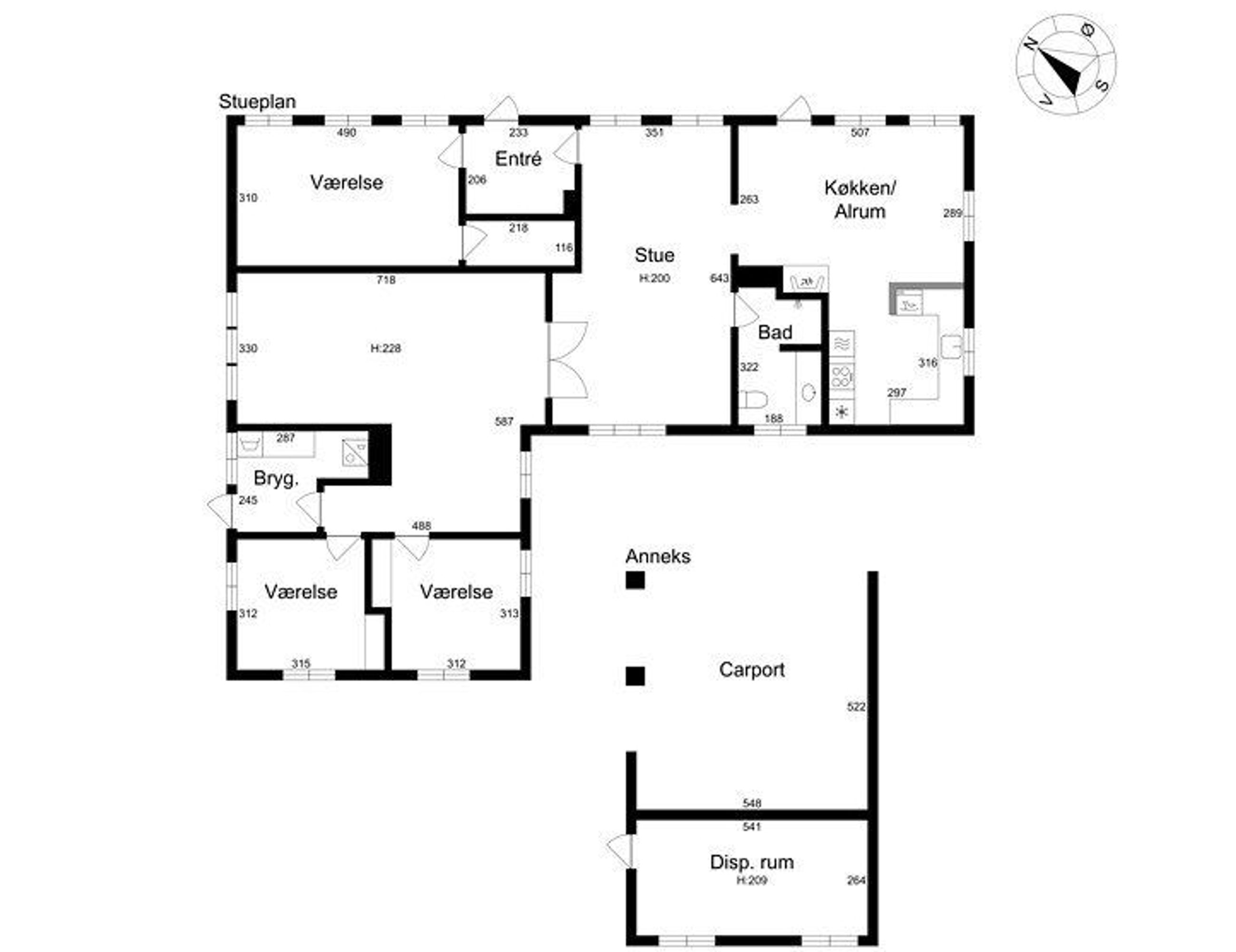Bregnerød Byvej 10, Farum - Plantegning