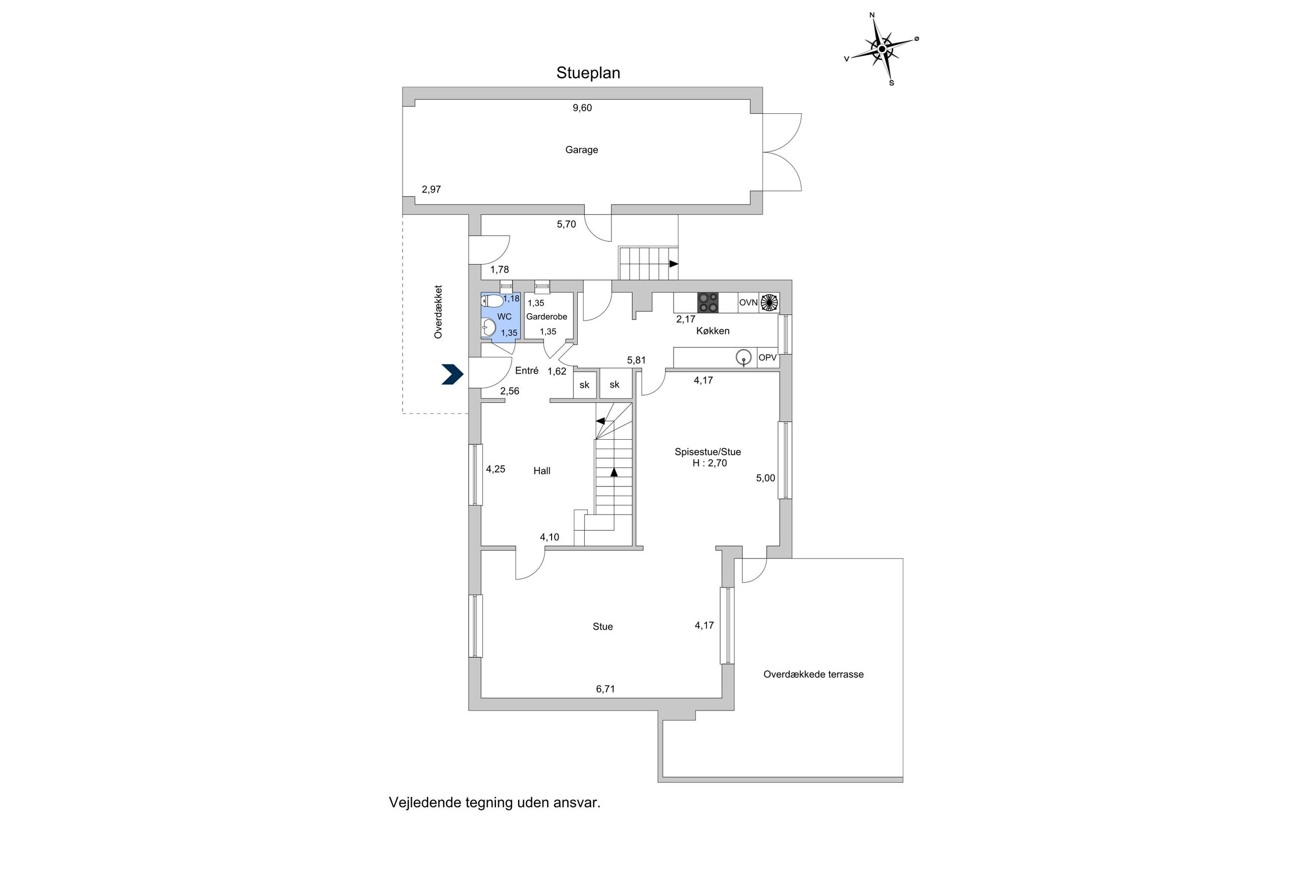 Brødrene Reebergs Vej 3, Frederiksberg - Plantegning