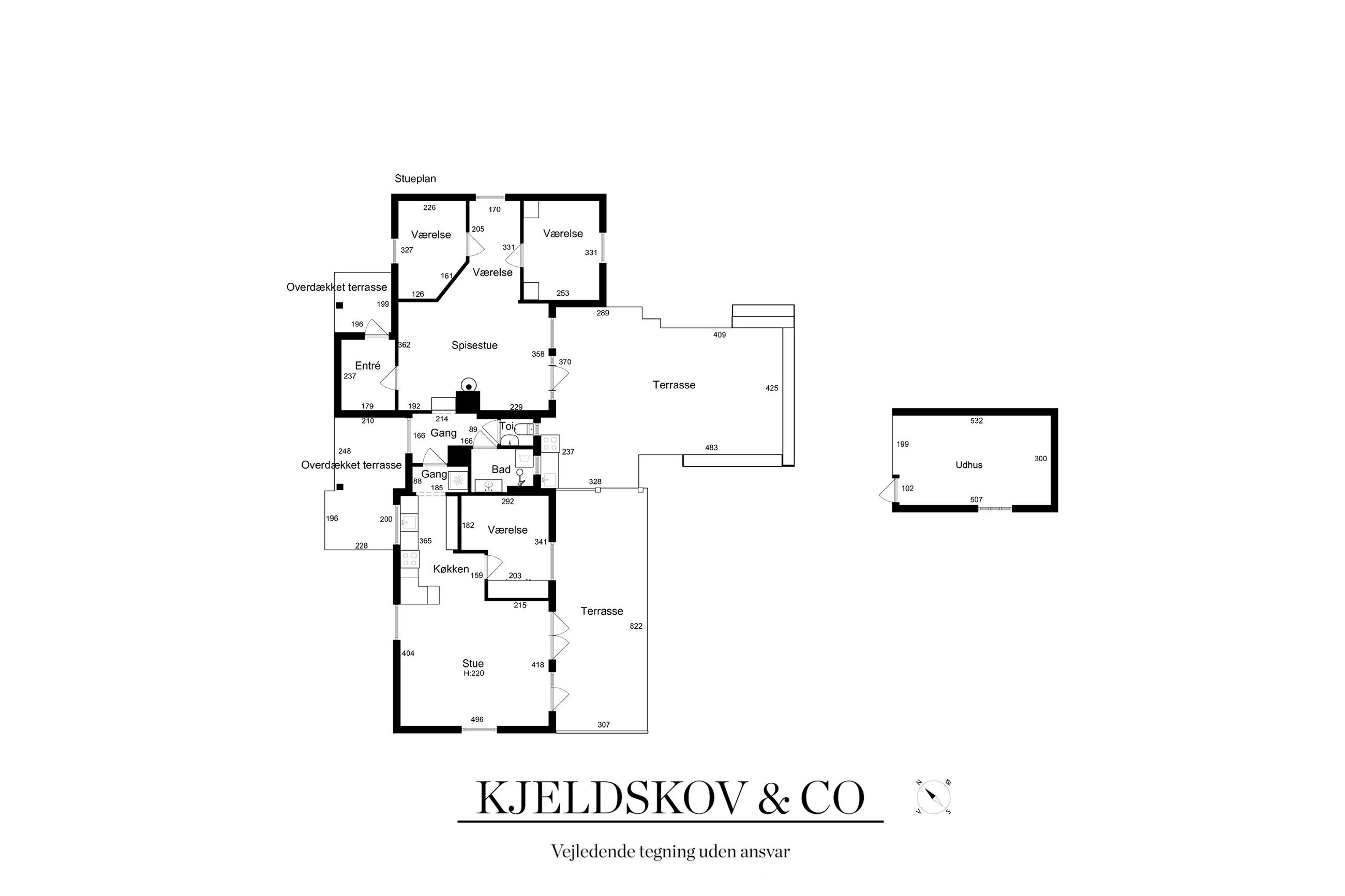 Strandhusene 11, Balle, Mern - Plantegning