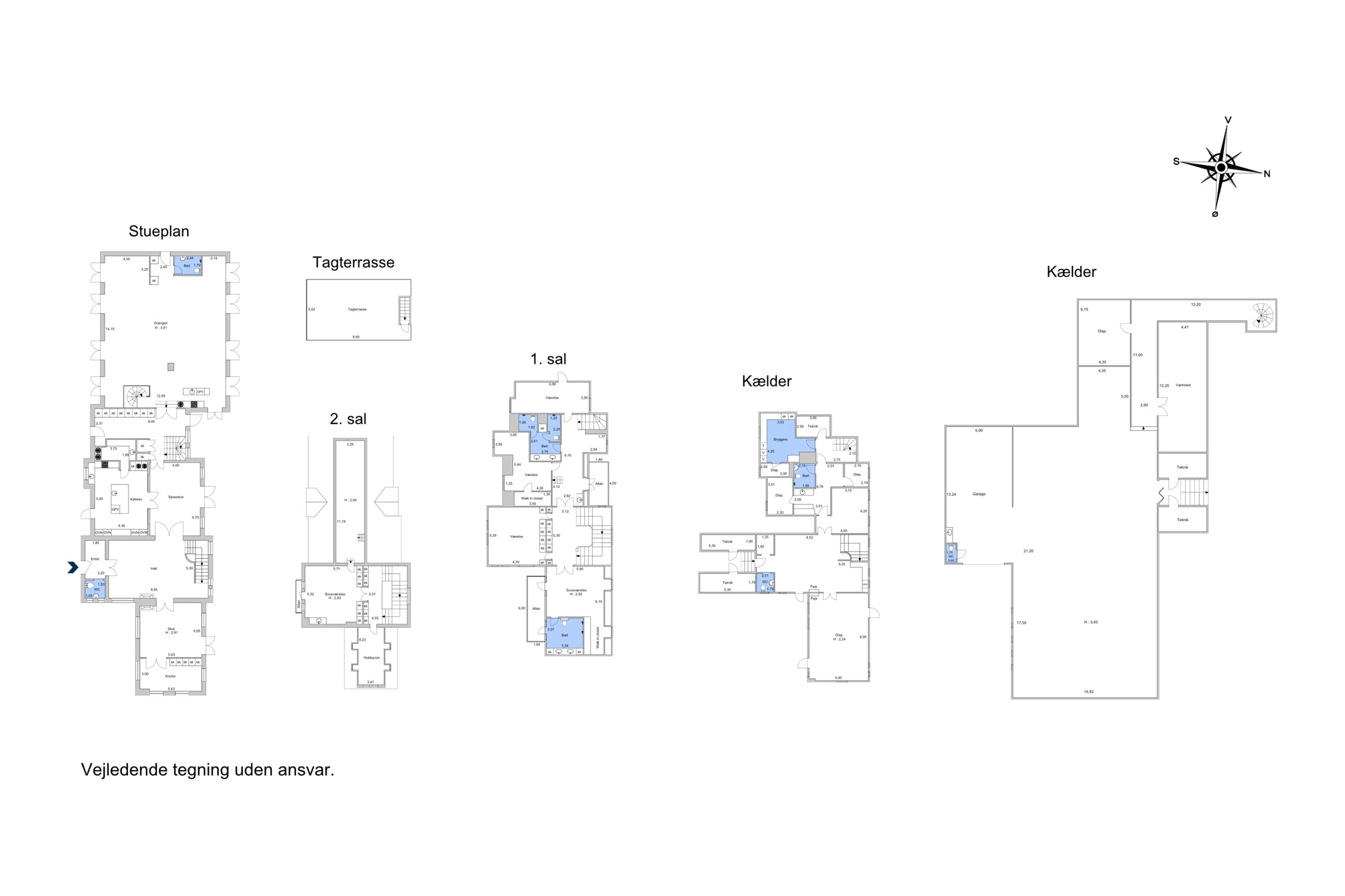 Dronninggårds Alle 82, Holte - Plantegning