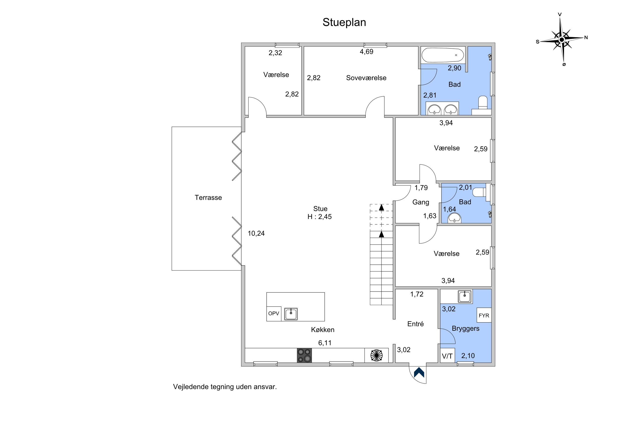 Øreholmvej 14, Lyndby, Kirke Hyllinge - Plantegning