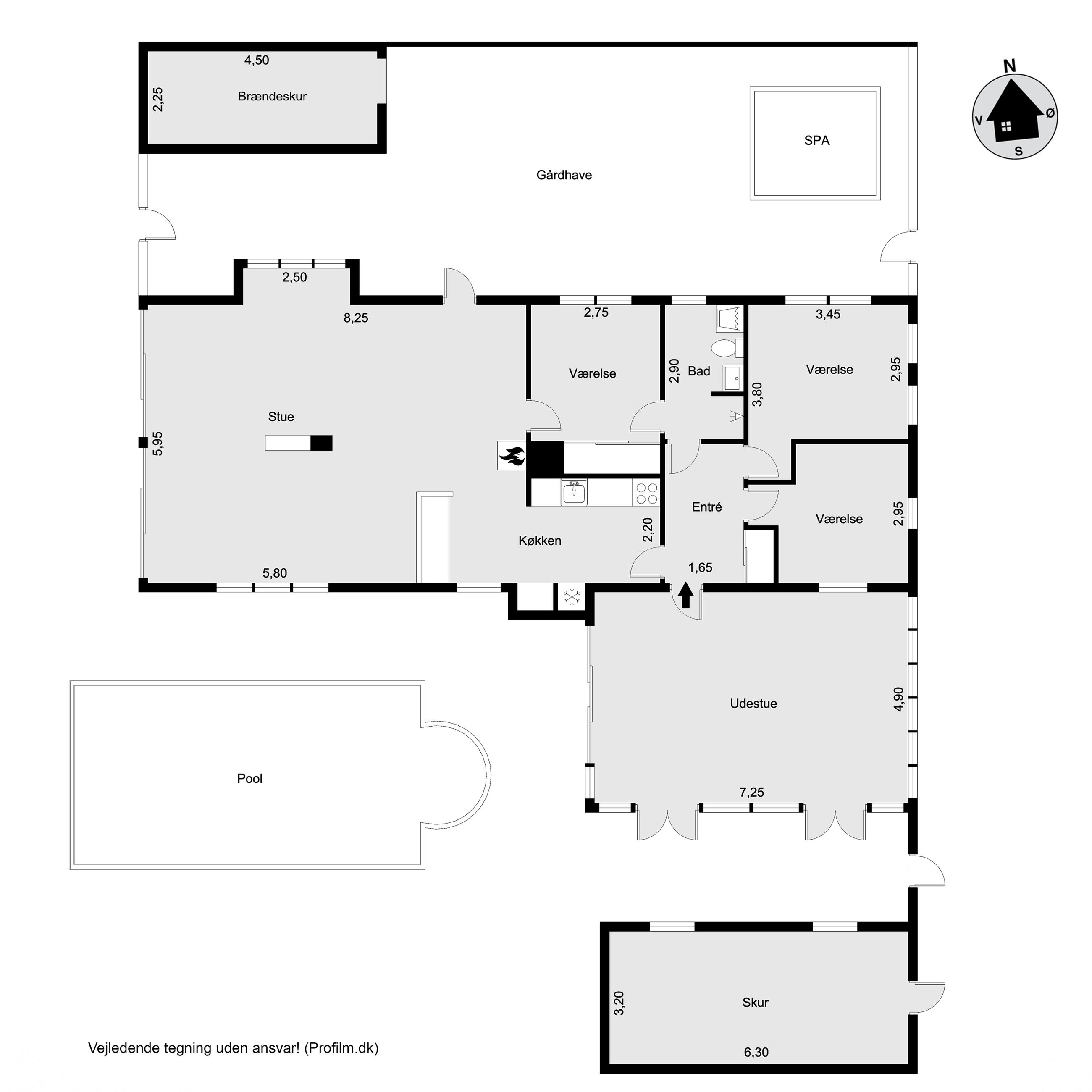 Mejsevænget 69, Vellerup, Skibby - Plantegning