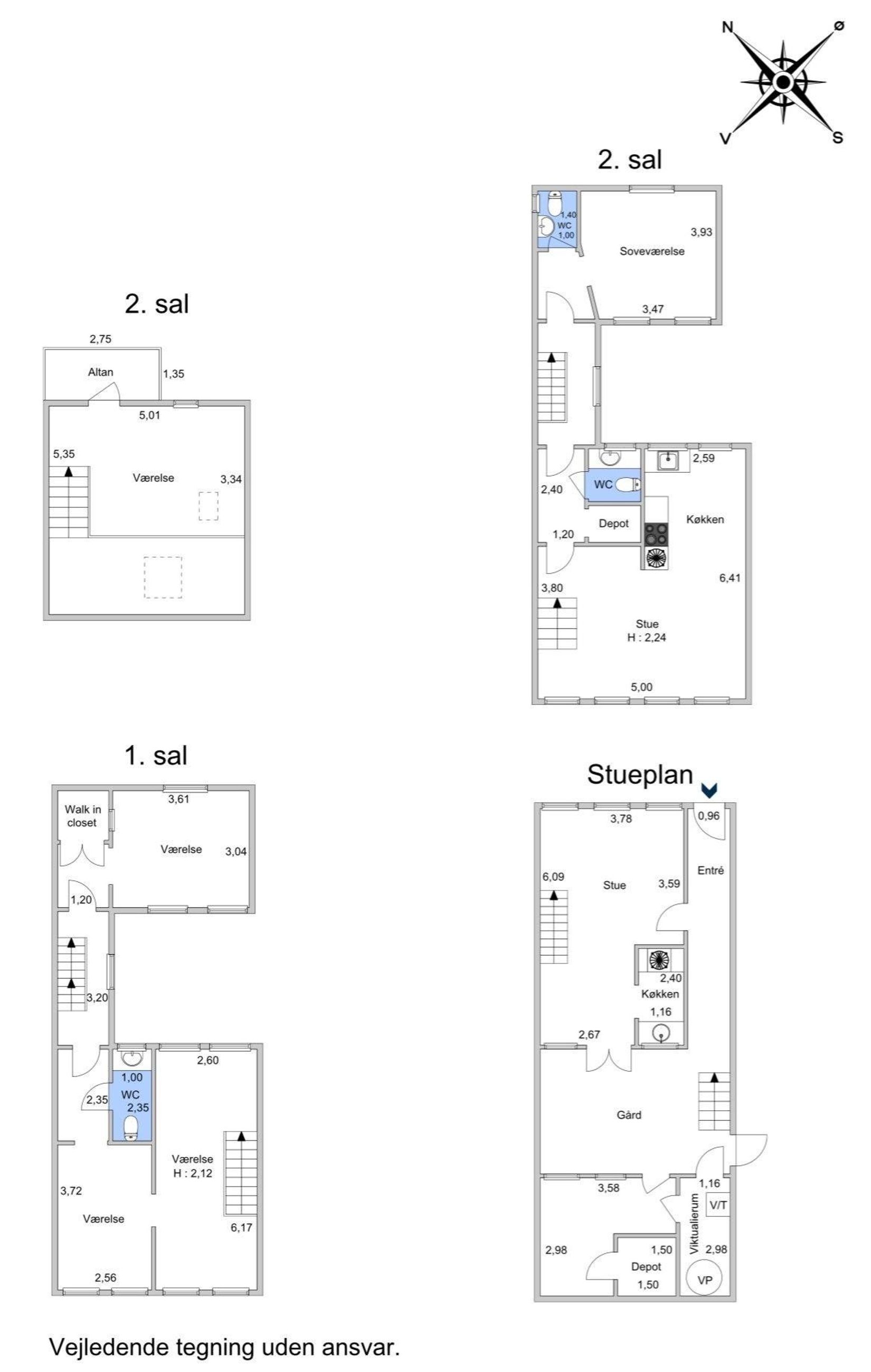 Sofiegade 4, København K - Plantegning