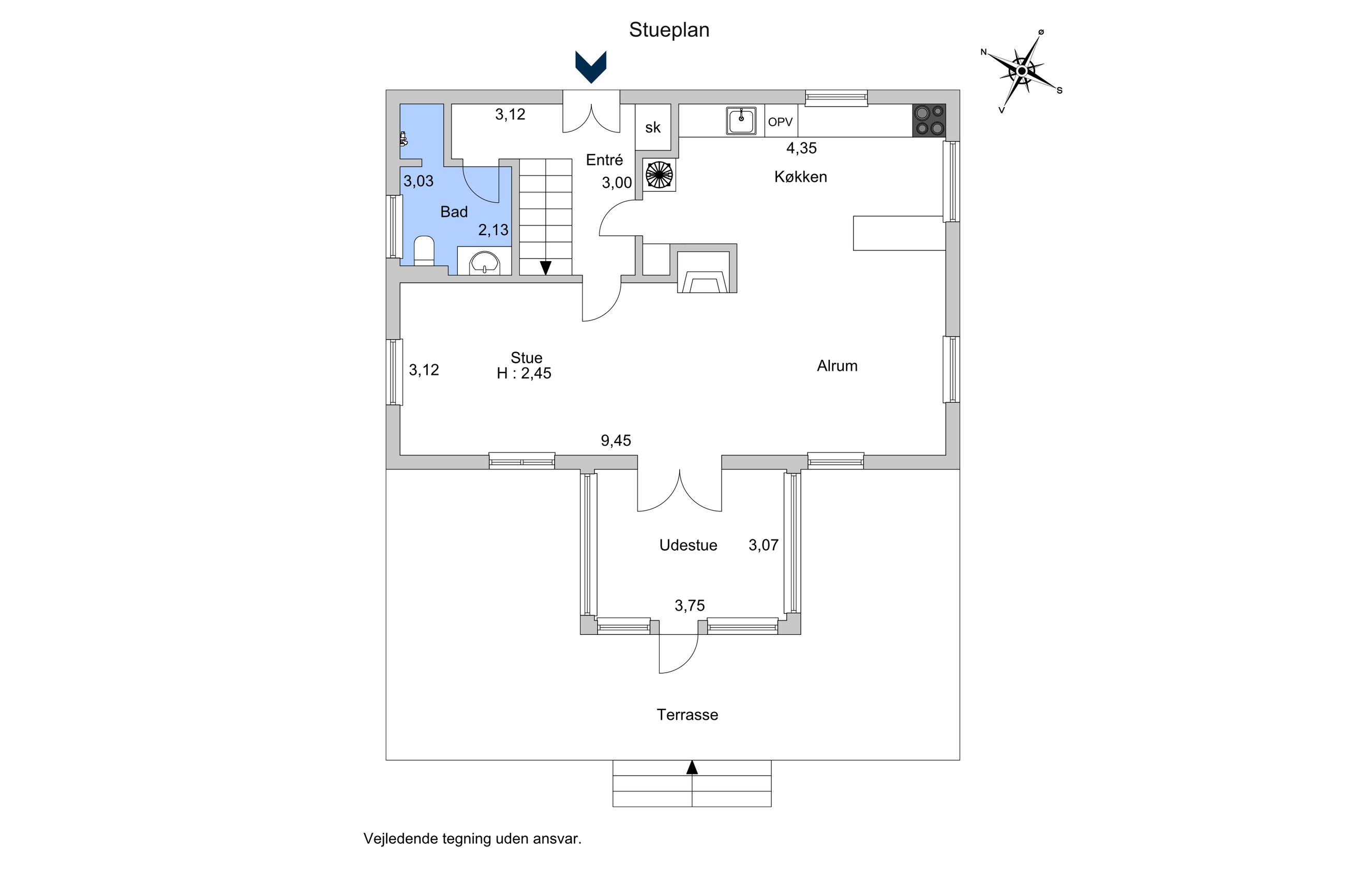 C.A. Nielsensvej 36, Ølsted - Plantegning