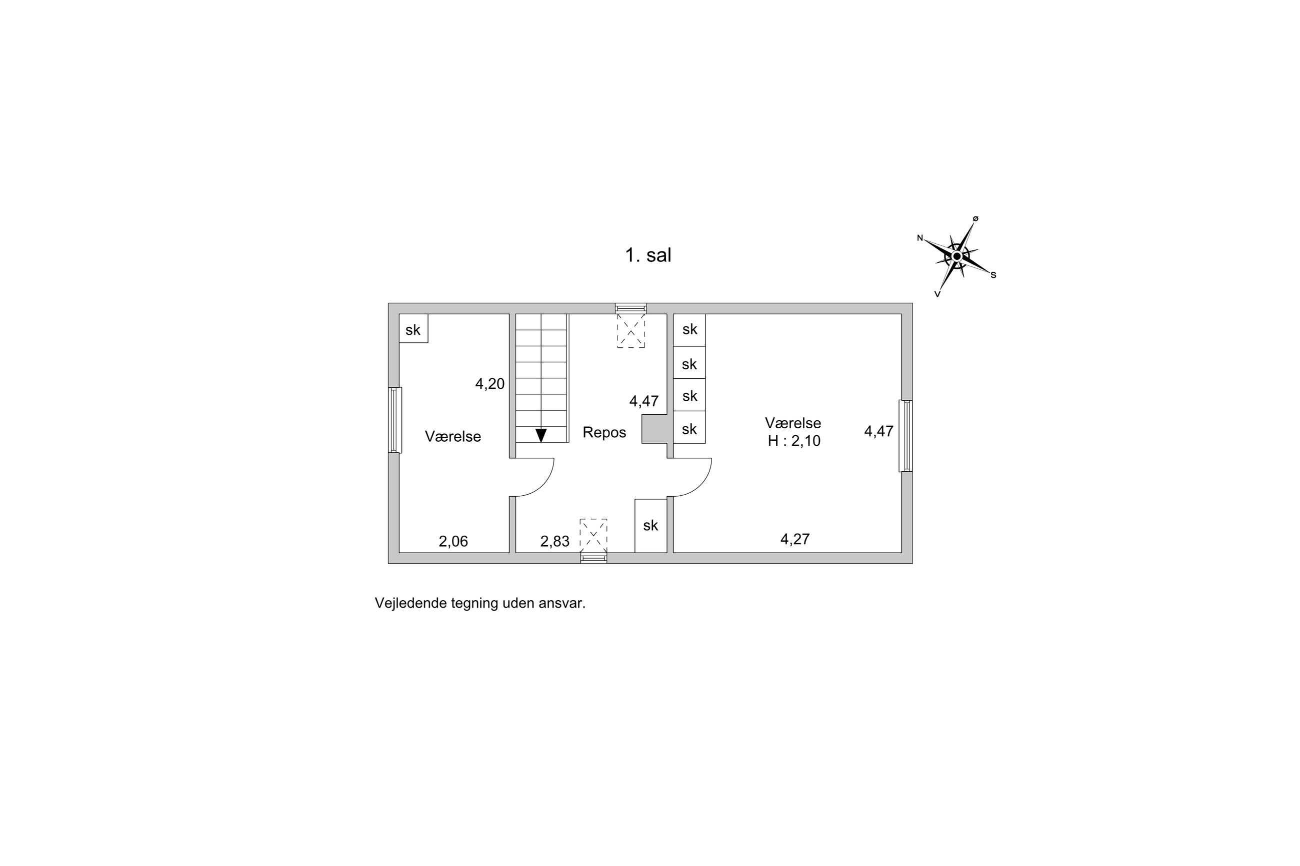 C.A. Nielsensvej 36, Ølsted - Plantegning