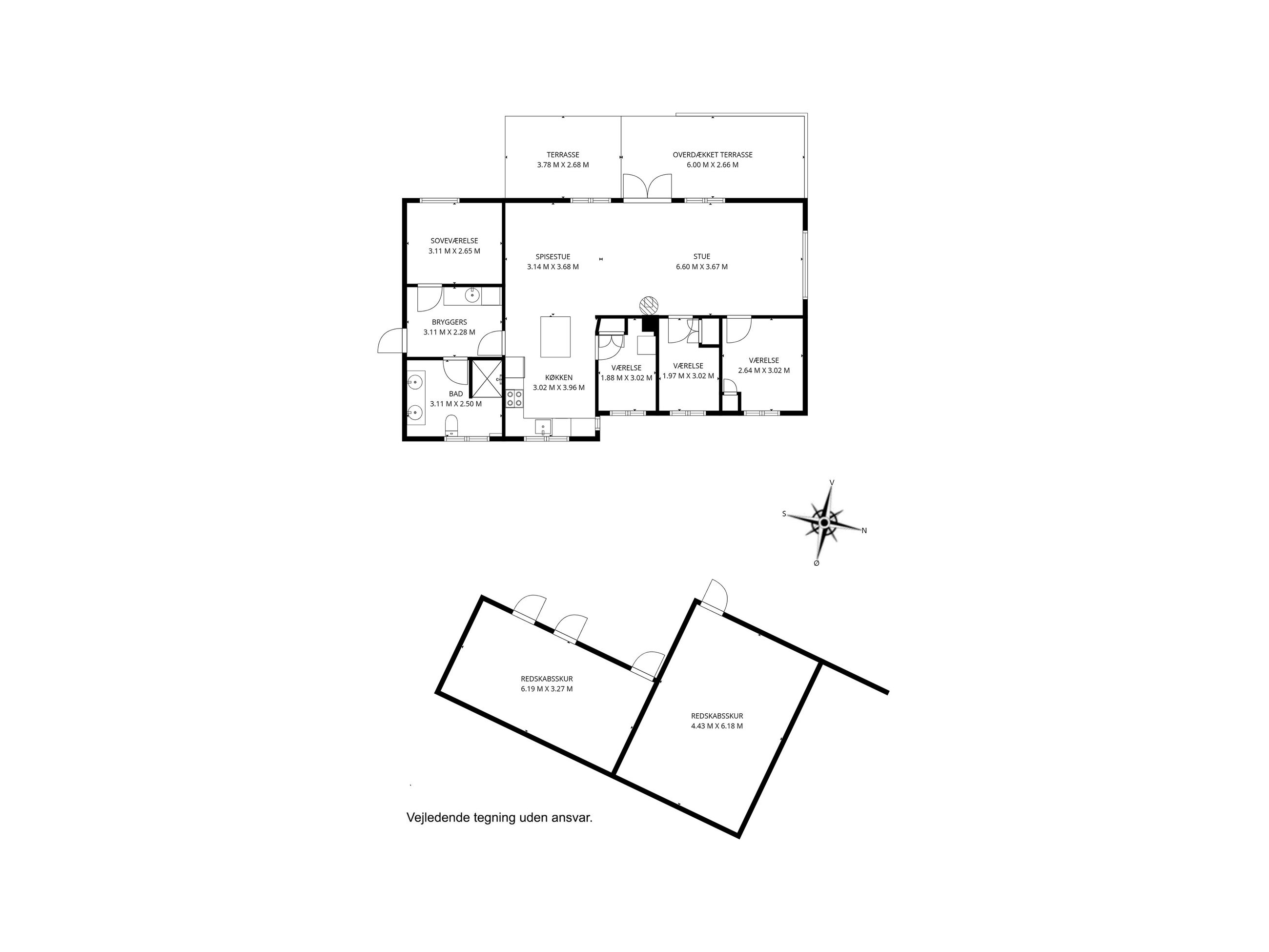 Granager 14, Frederiksværk - Plantegning