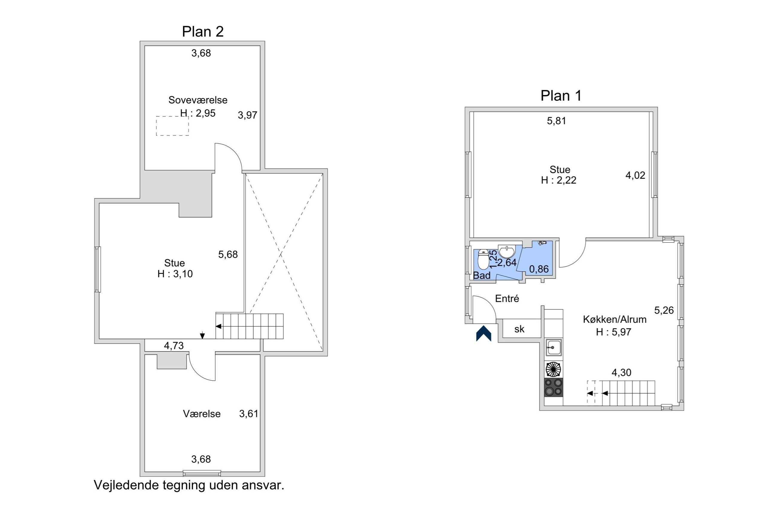 Skindergade 8, 2, København K - Plantegning