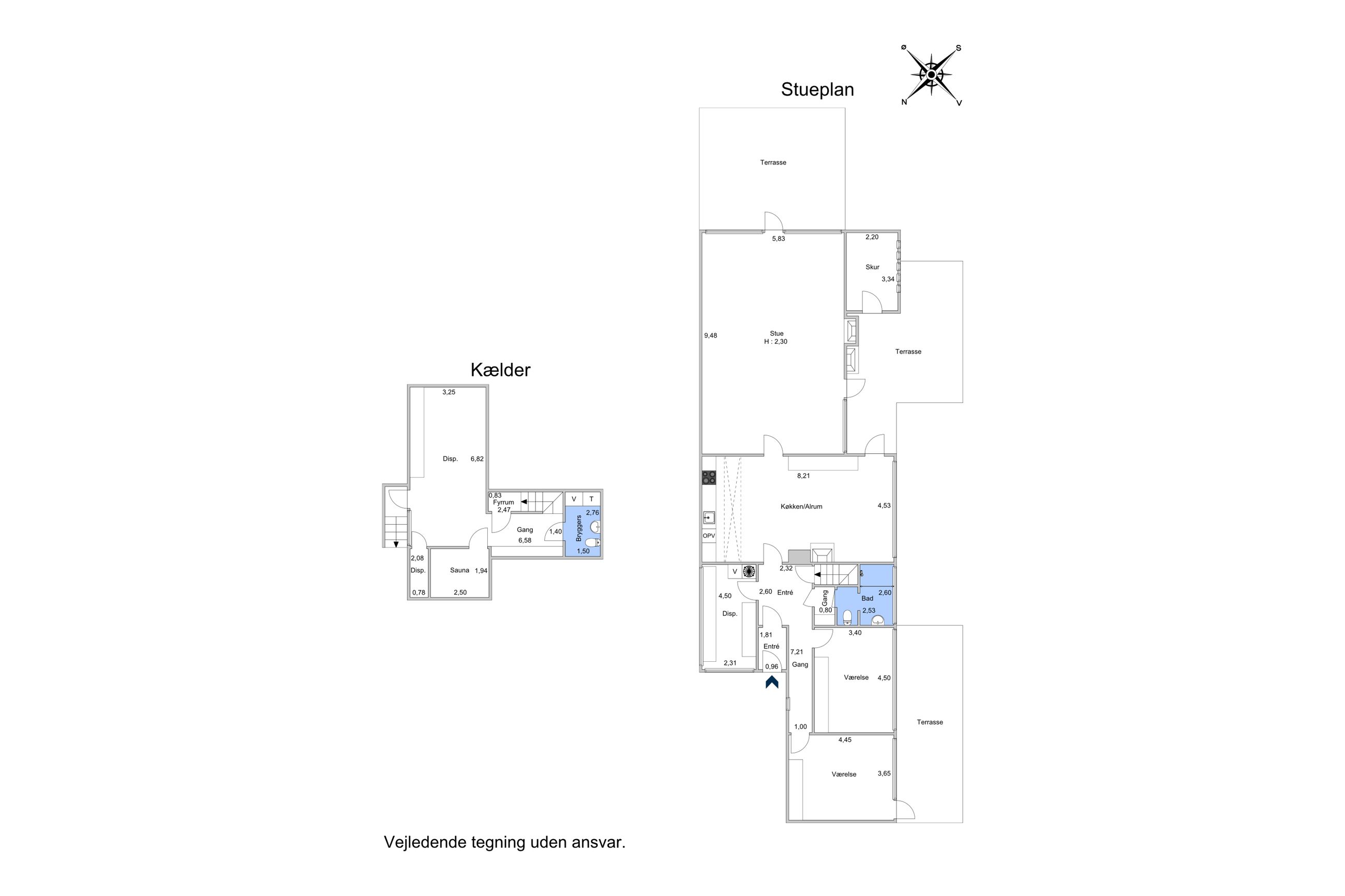 Piniehøj 2, Rungsted Kyst - Plantegning