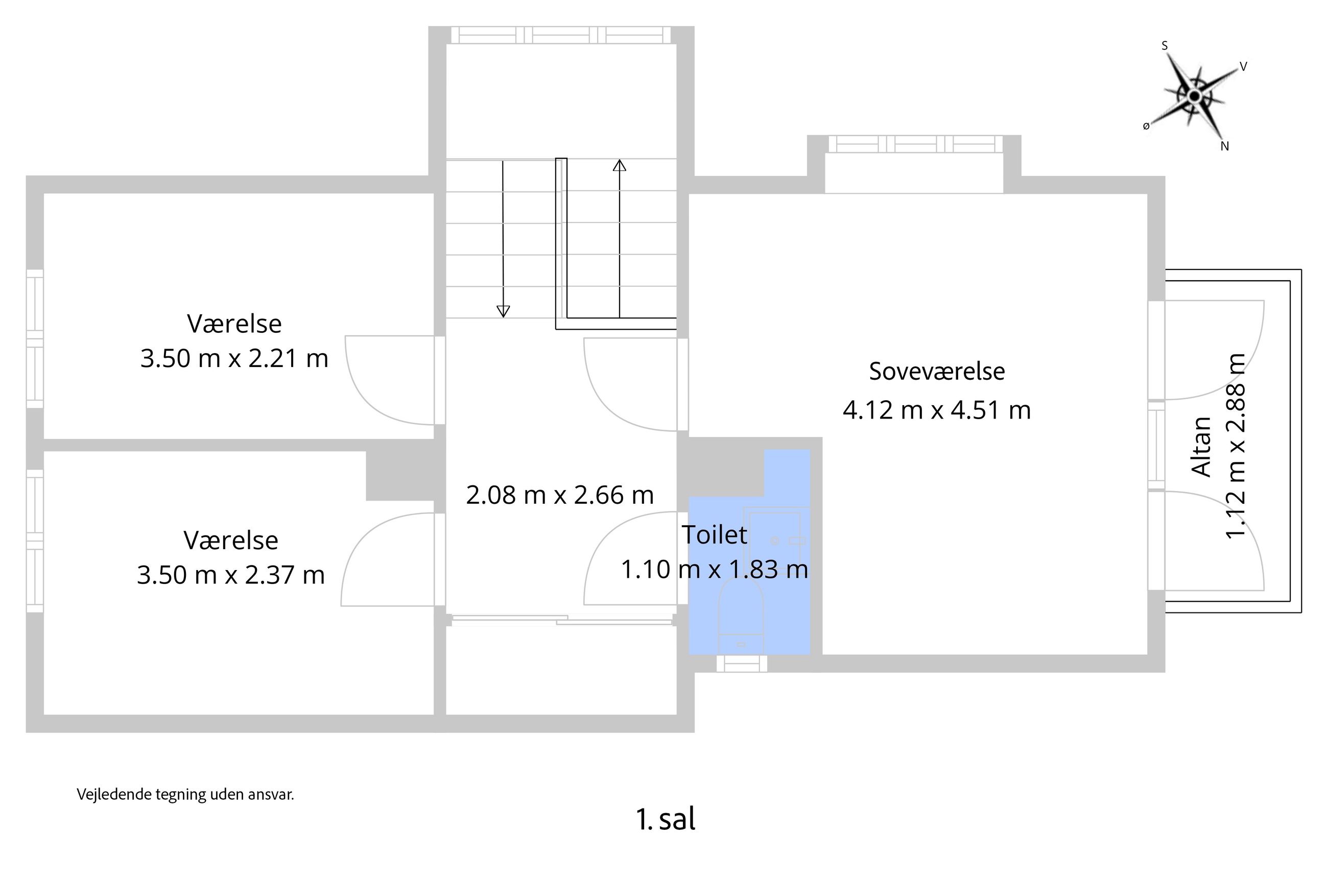 Hammervej 2, Hornbæk - Plantegning