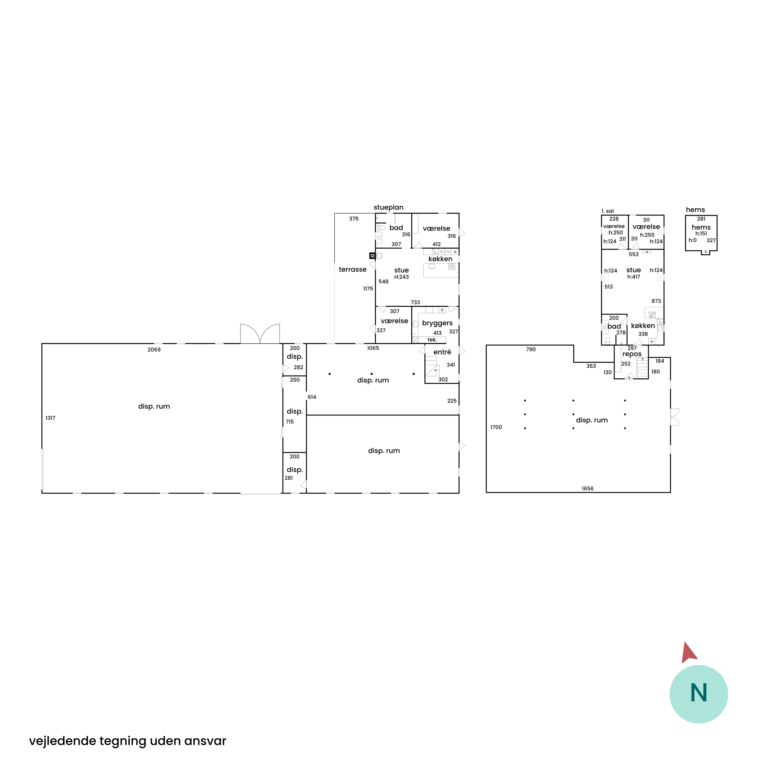 Ådalvej 84, Tølløse - Plantegning