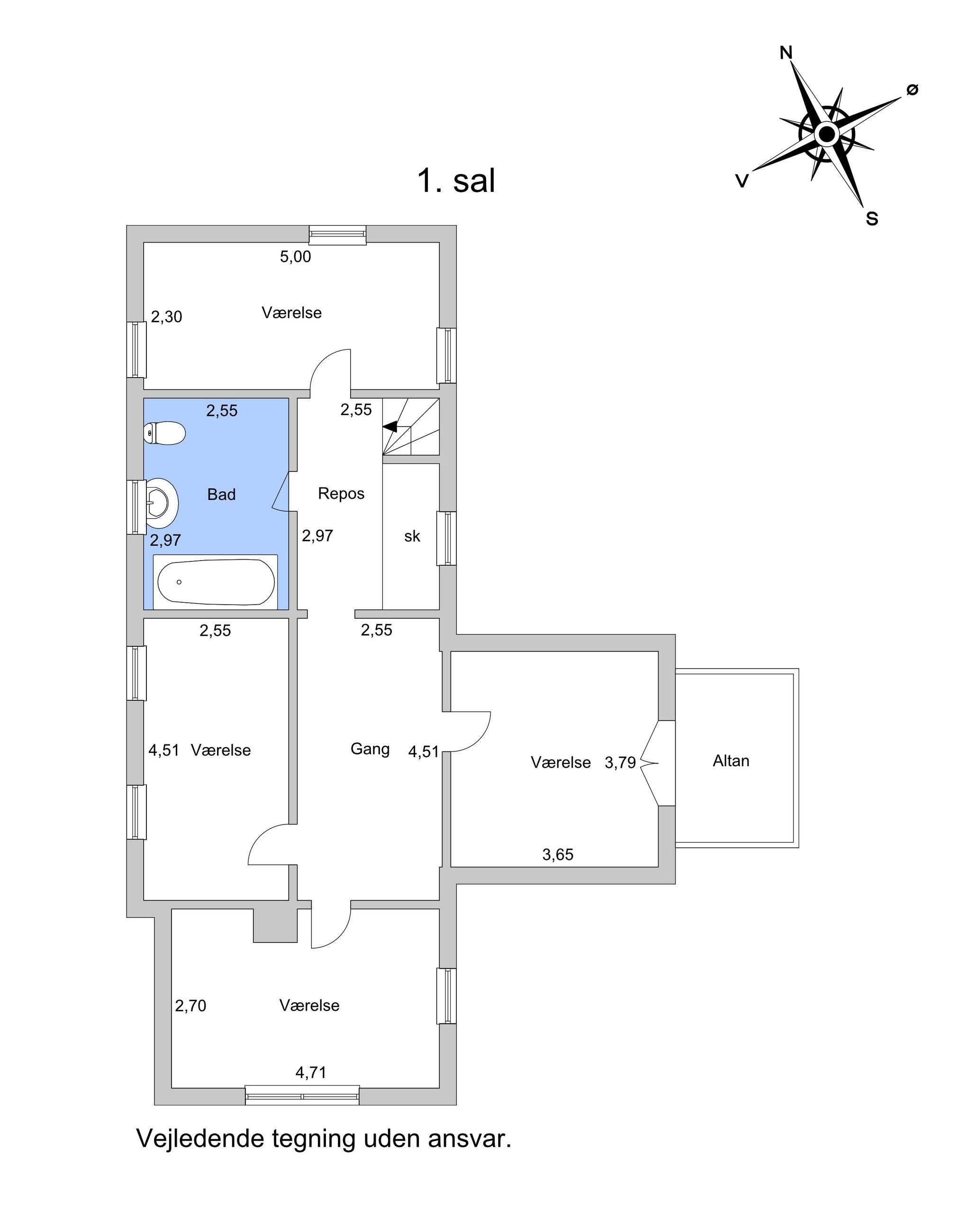 Søvej 57A, Dragør - Plantegning