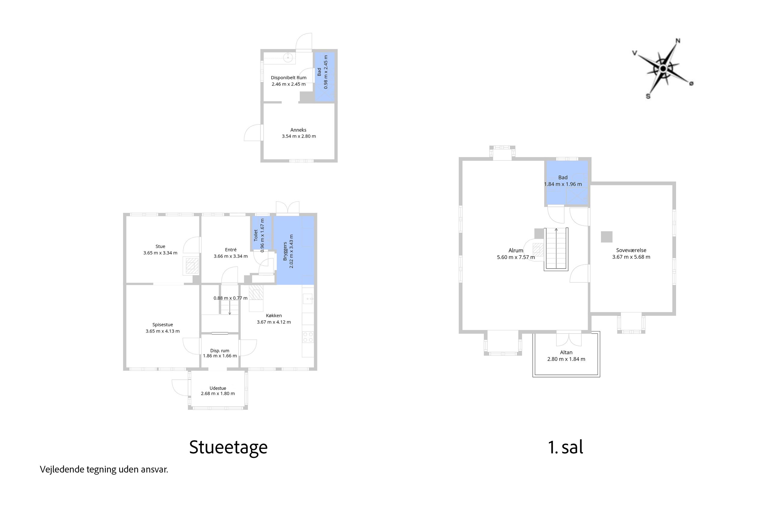 Strandvejen 178, Snekkersten - Plantegning