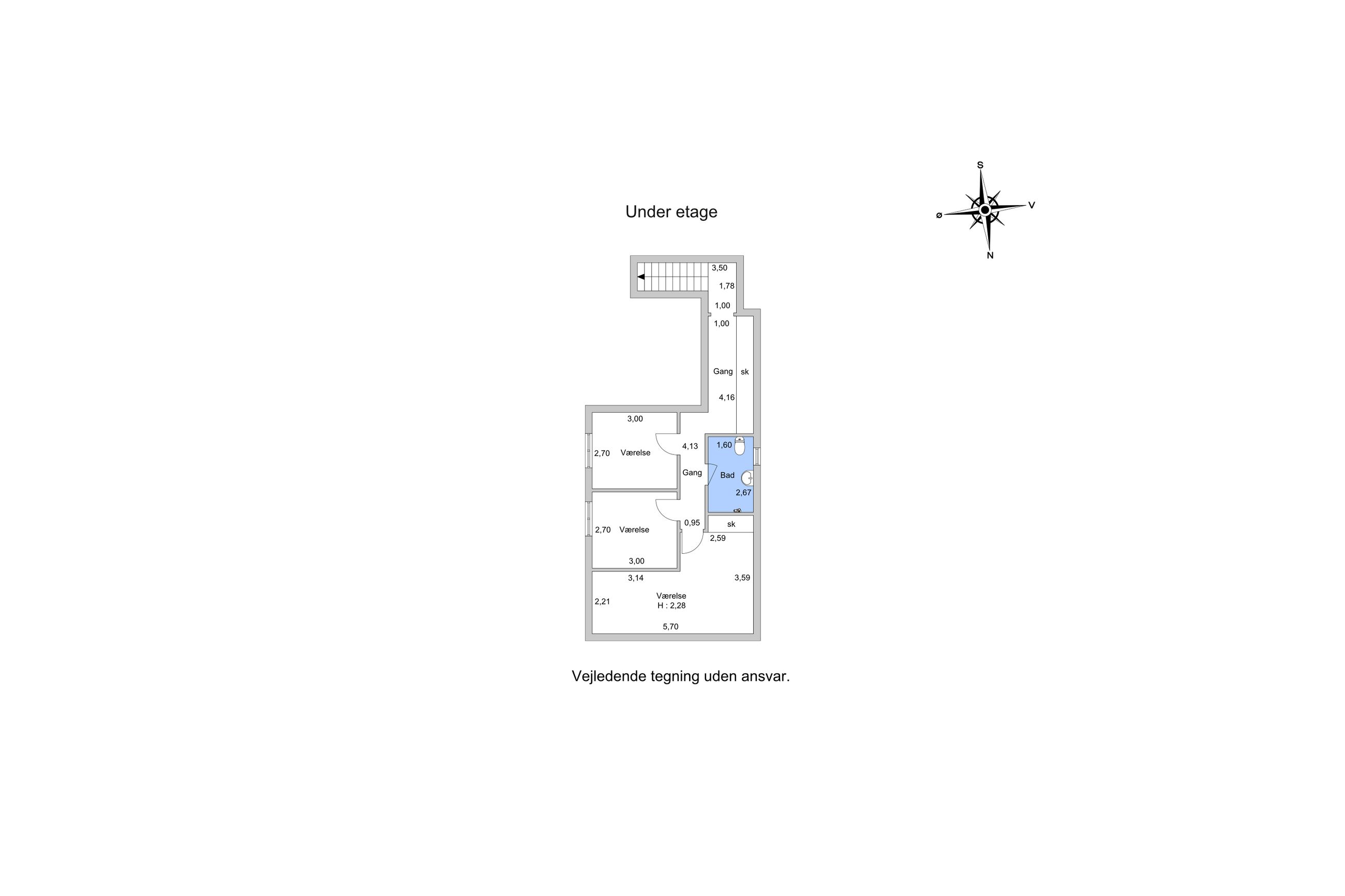 Pennehave 17, Rungsted Kyst - Plantegning
