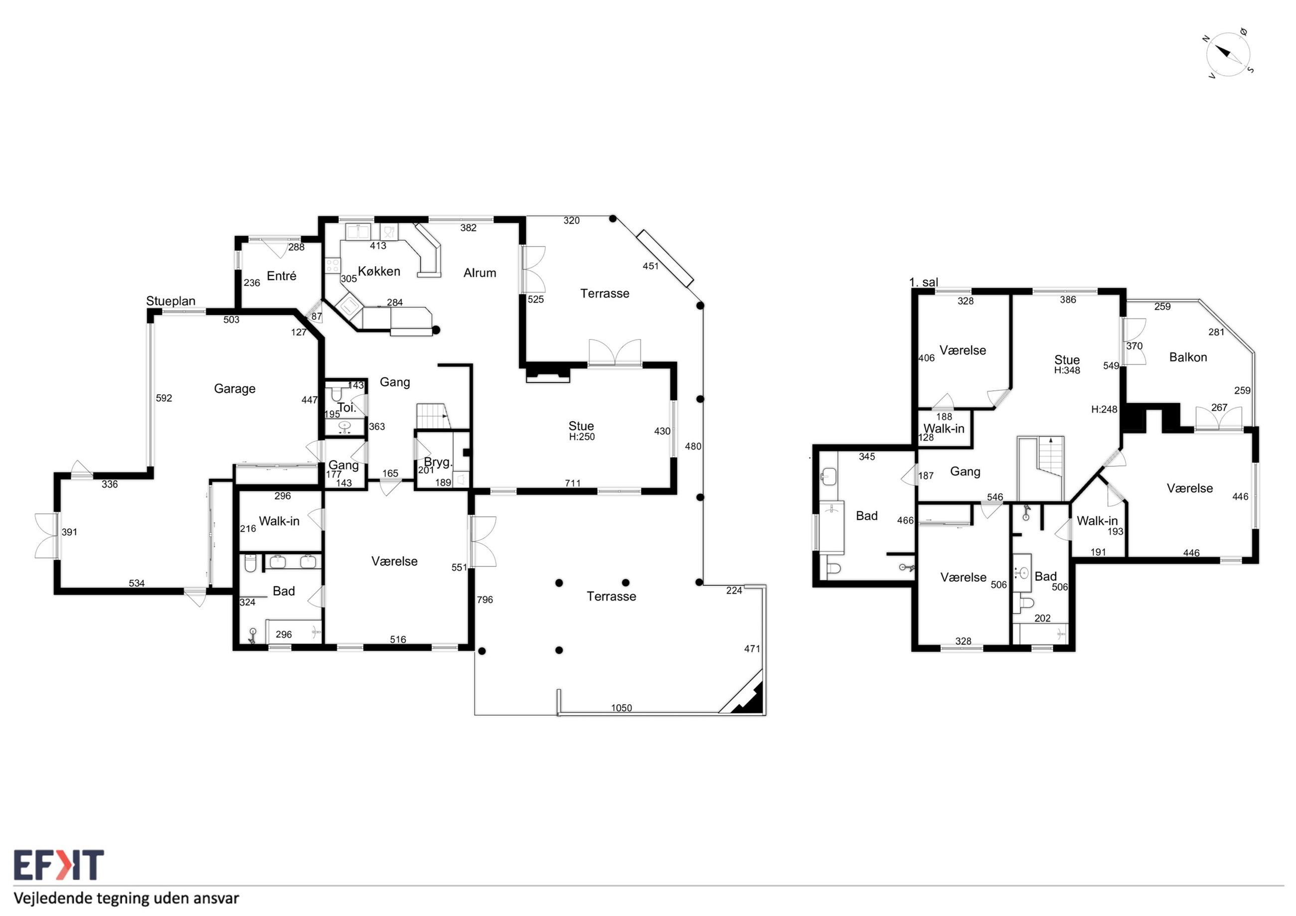 Harløsevej 188, Hillerød - Plantegning