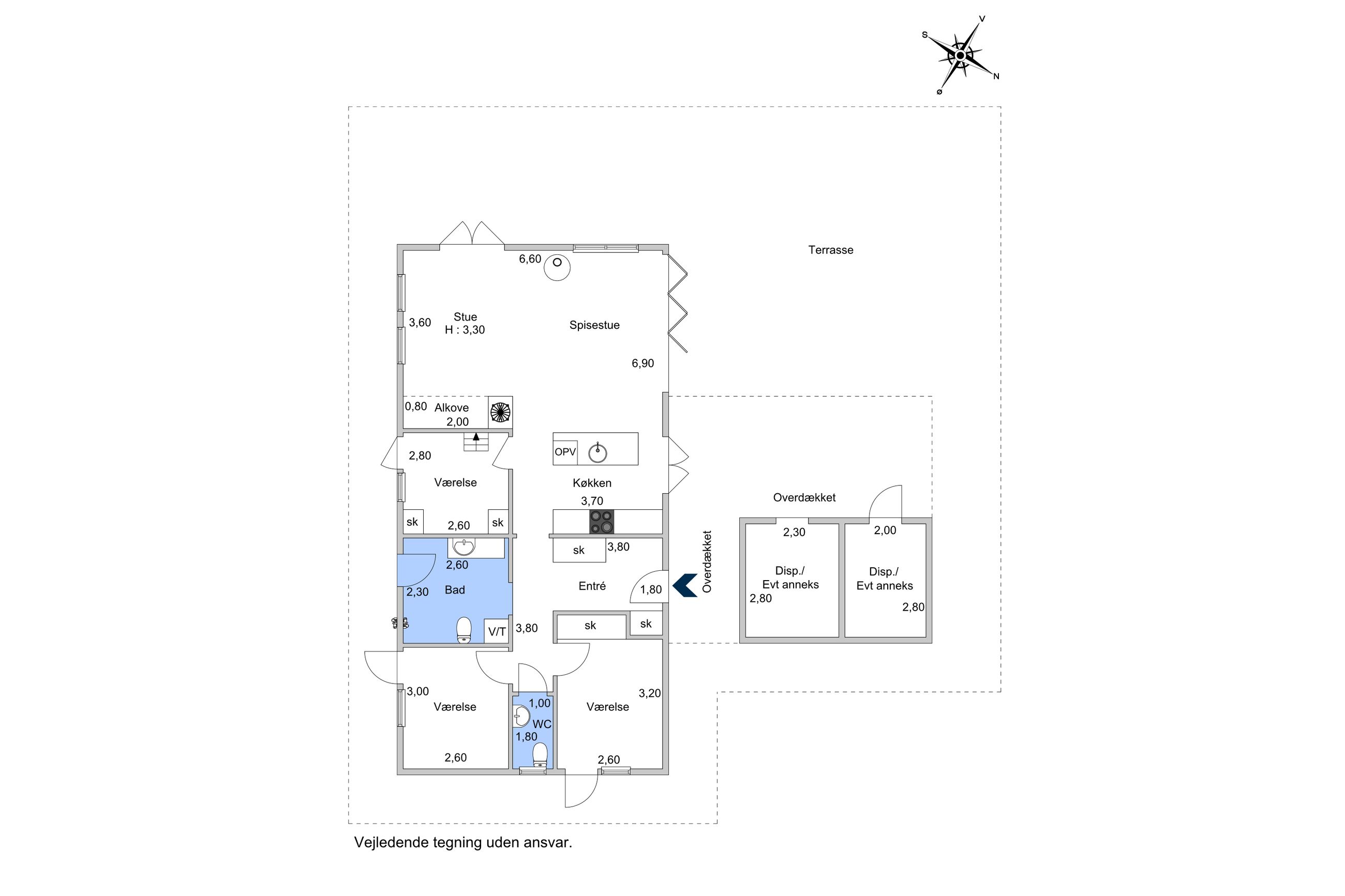 Sejerøvej 37, Ordrup, Fårevejle - Plantegning