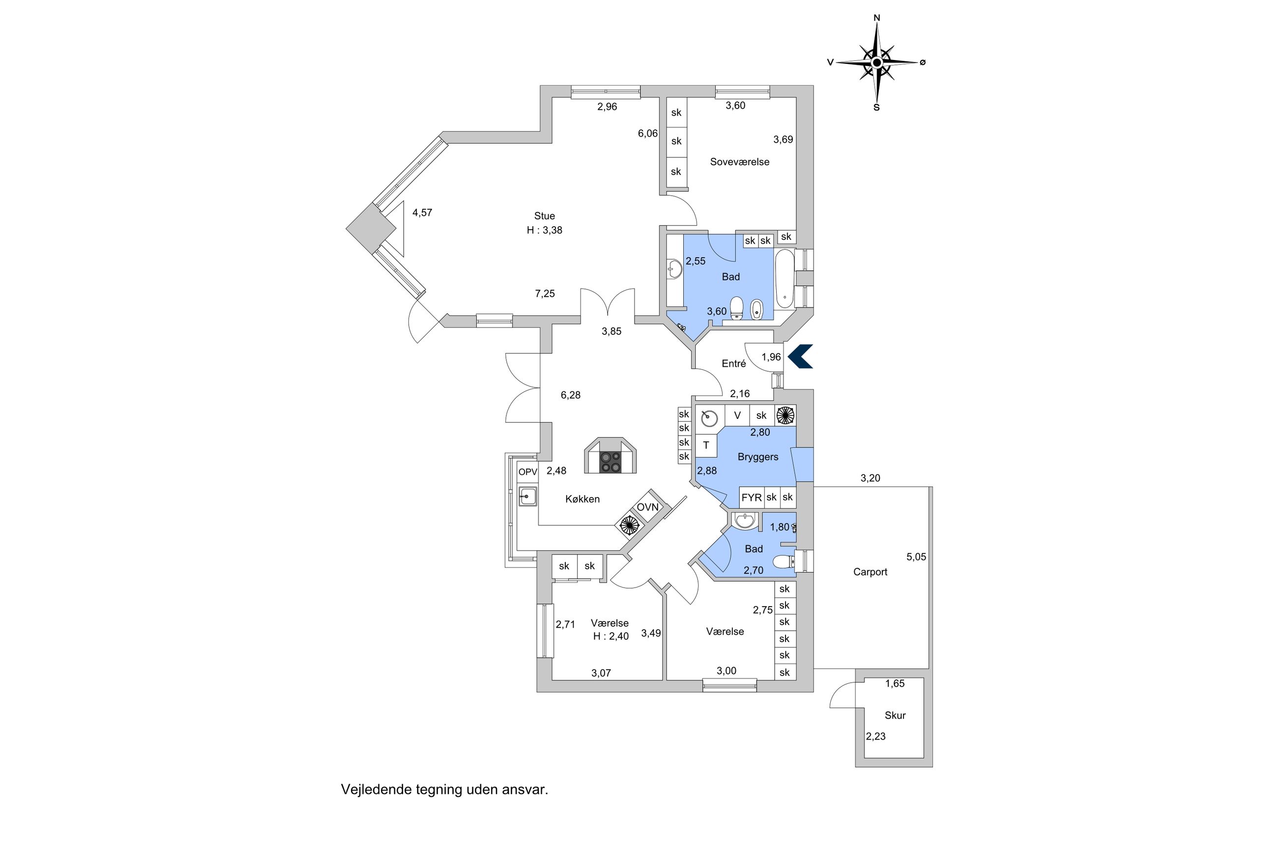 Uldvejen 6, Hørsholm - Plantegning