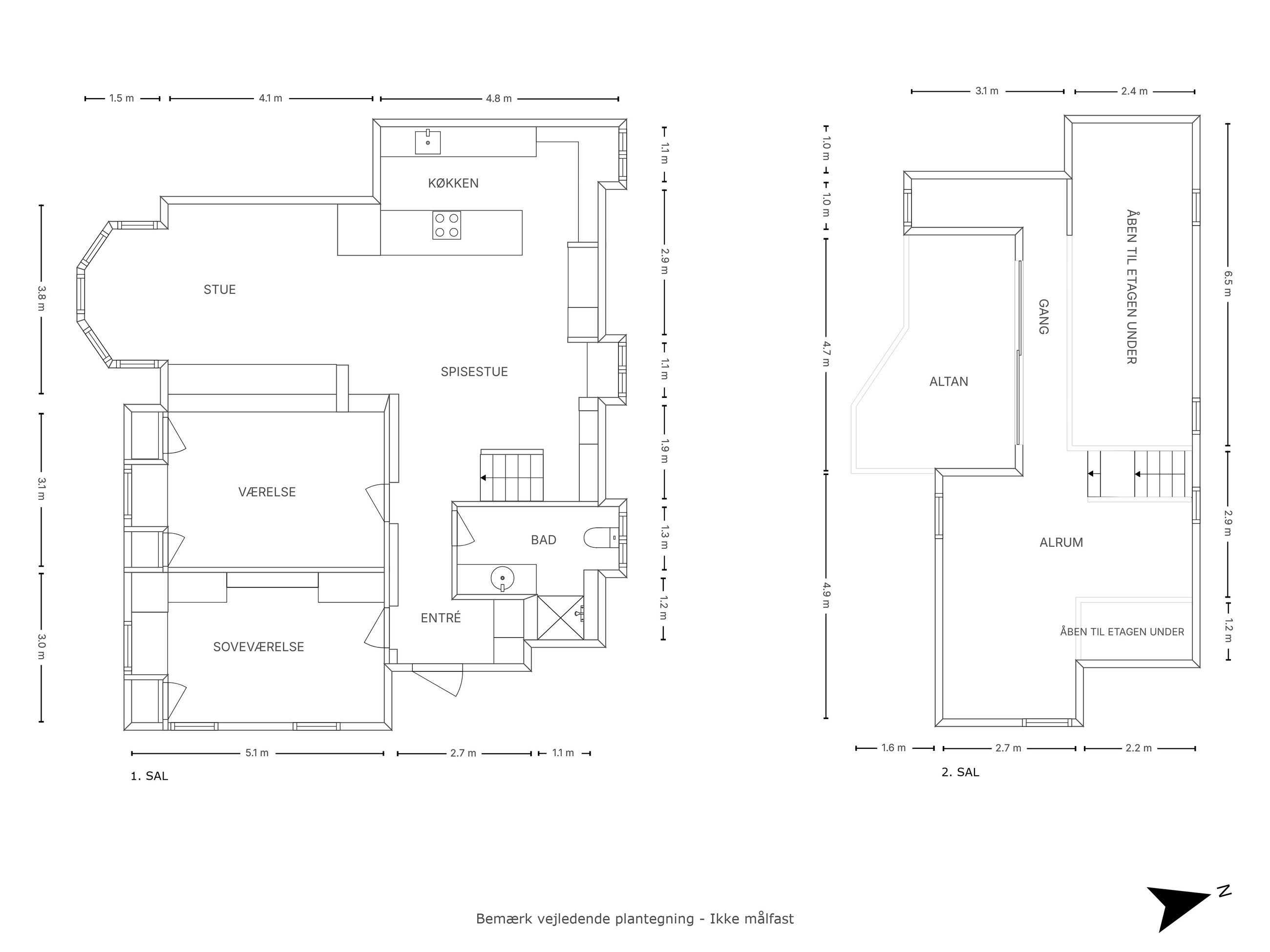 Norgesmindevej 33, 1, Hellerup - Plantegning