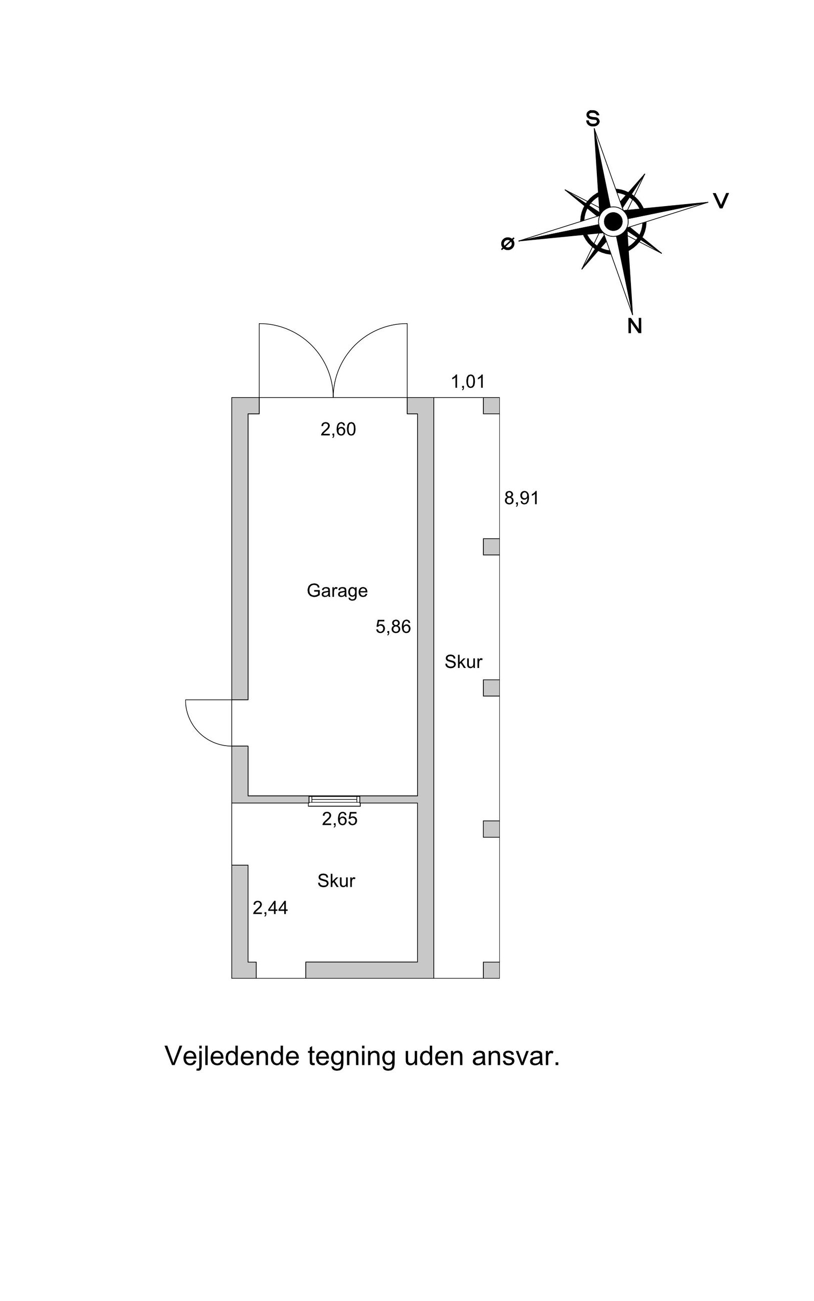 Drosselvej 5, Gershøj, Kirke Hyllinge - Plantegning