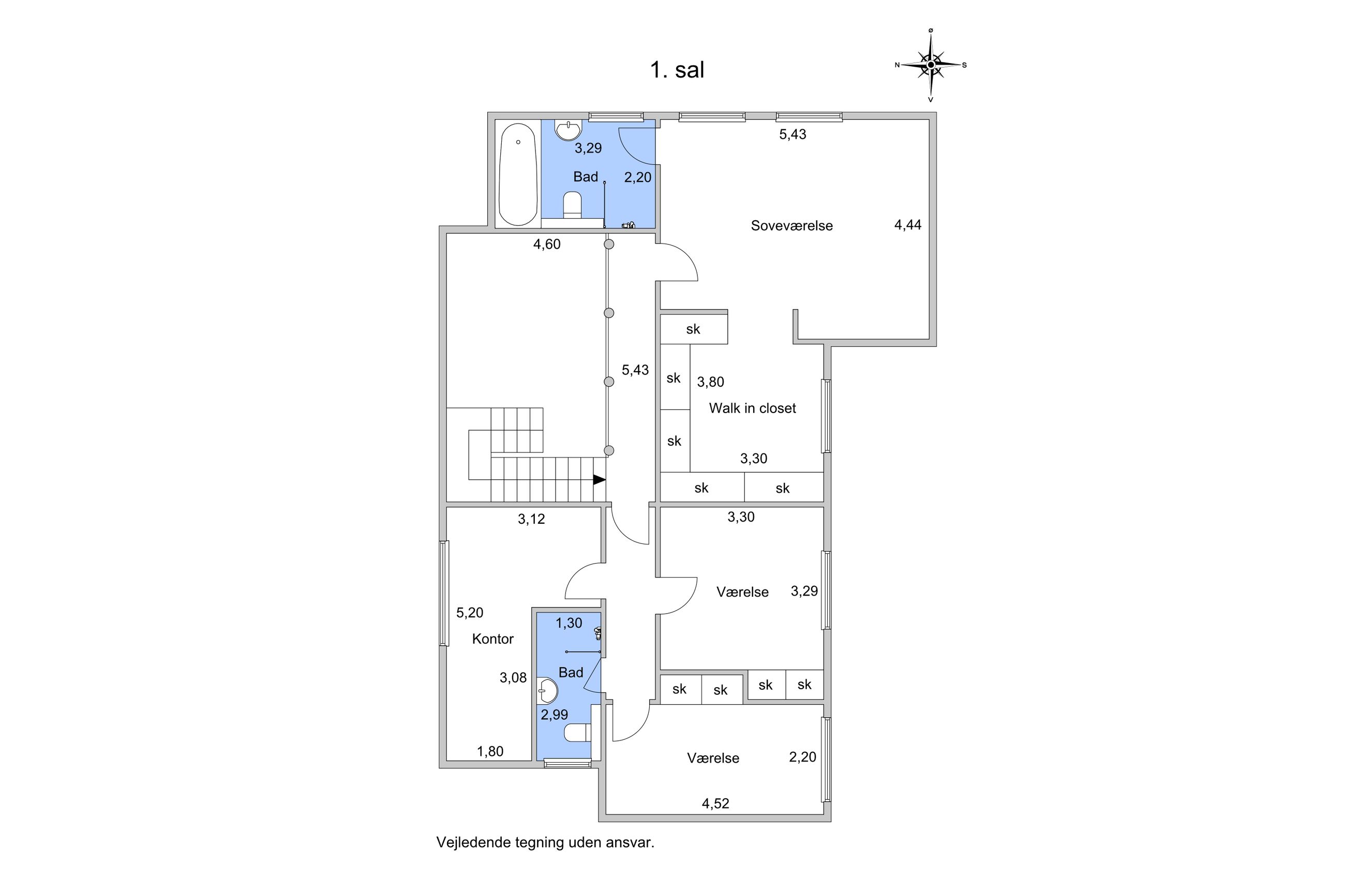 Troels-Lunds Vej 32, Frederiksberg - Plantegning