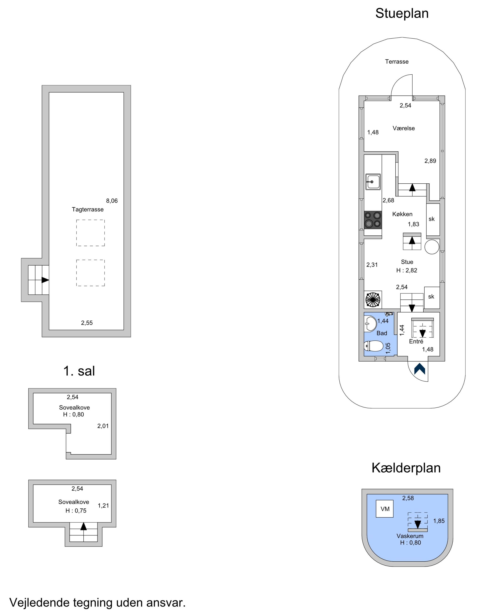 Ved Slusen 49, København S - Plantegning