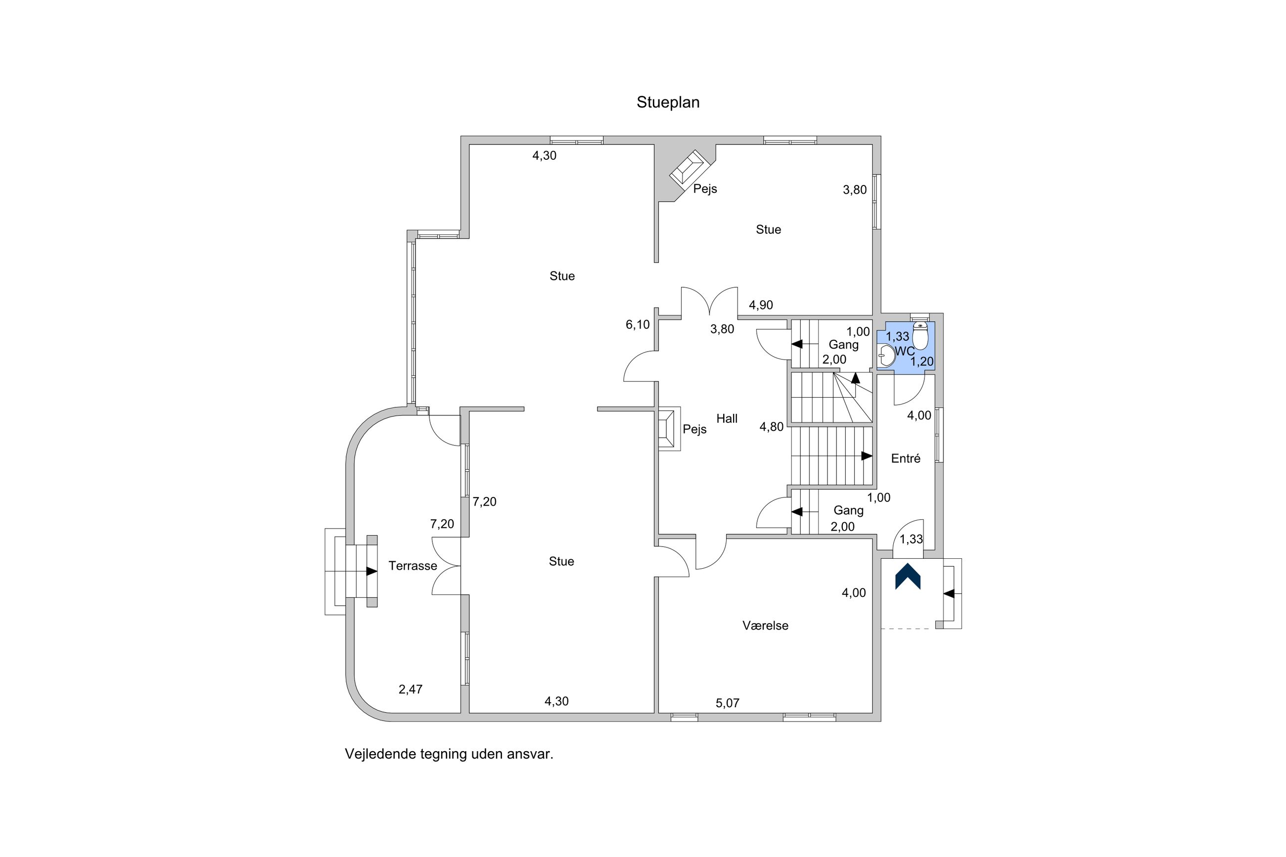 Gammel Vartov Vej 2, Hellerup - Plantegning