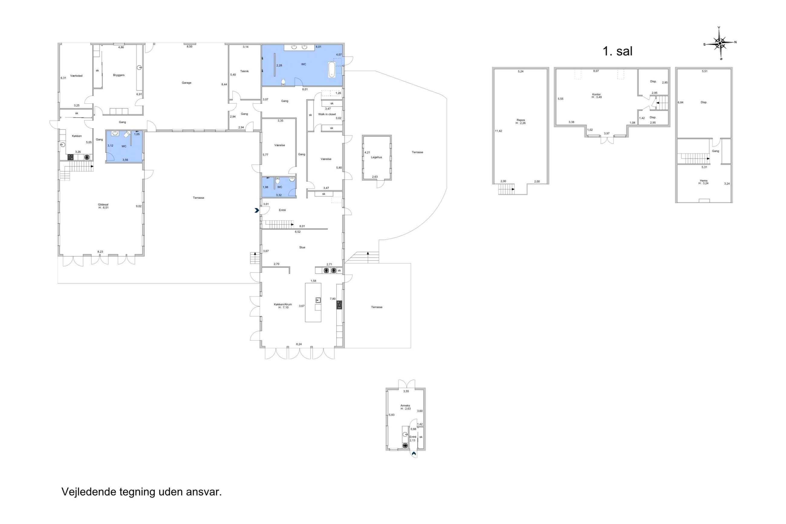 Humlehaven 9, Grevinge - Plantegning