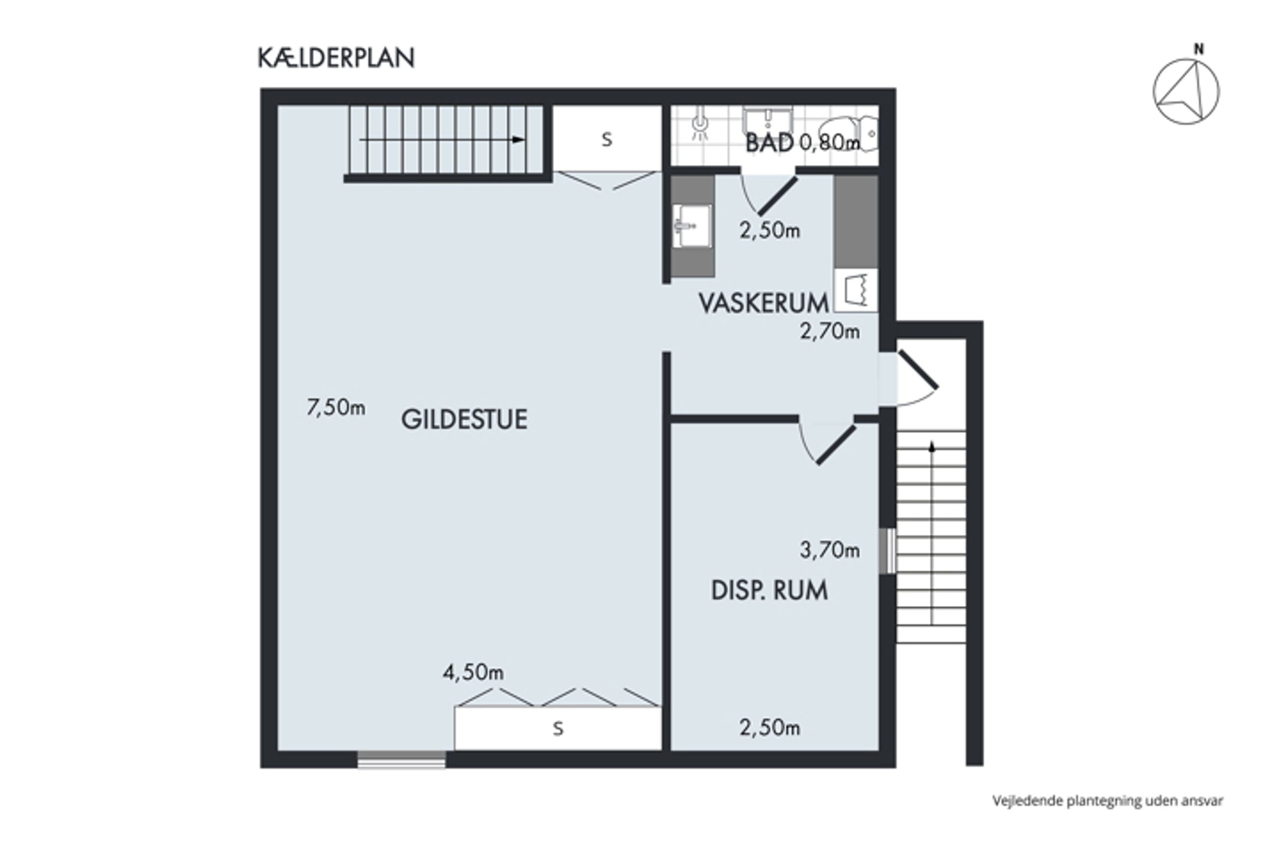 Hagenæsdal 9, Jyllinge - Plantegning