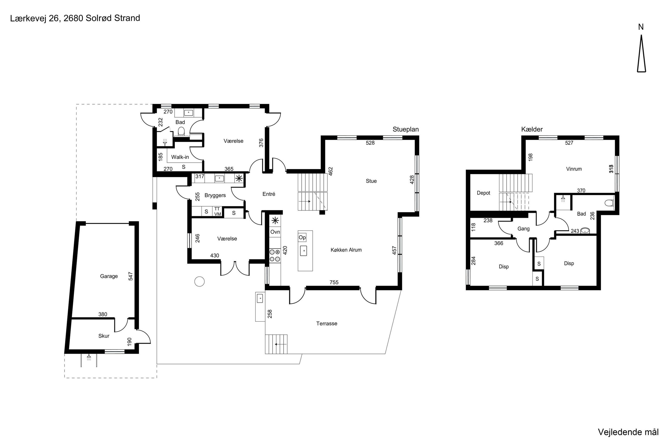Lærkevej 26, Solrød Strand - Plantegning