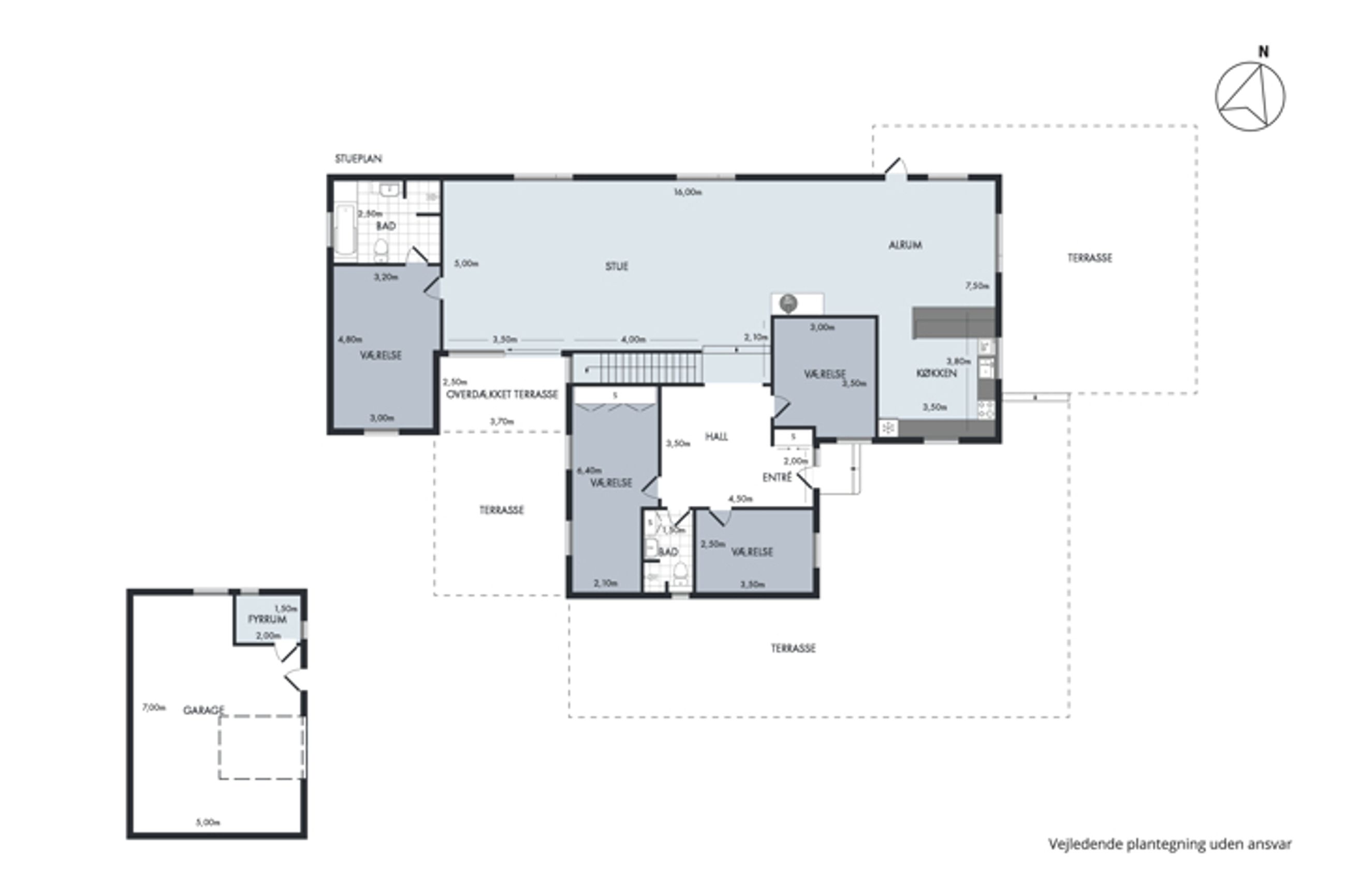 Hagenæsdal 9, Jyllinge - Plantegning