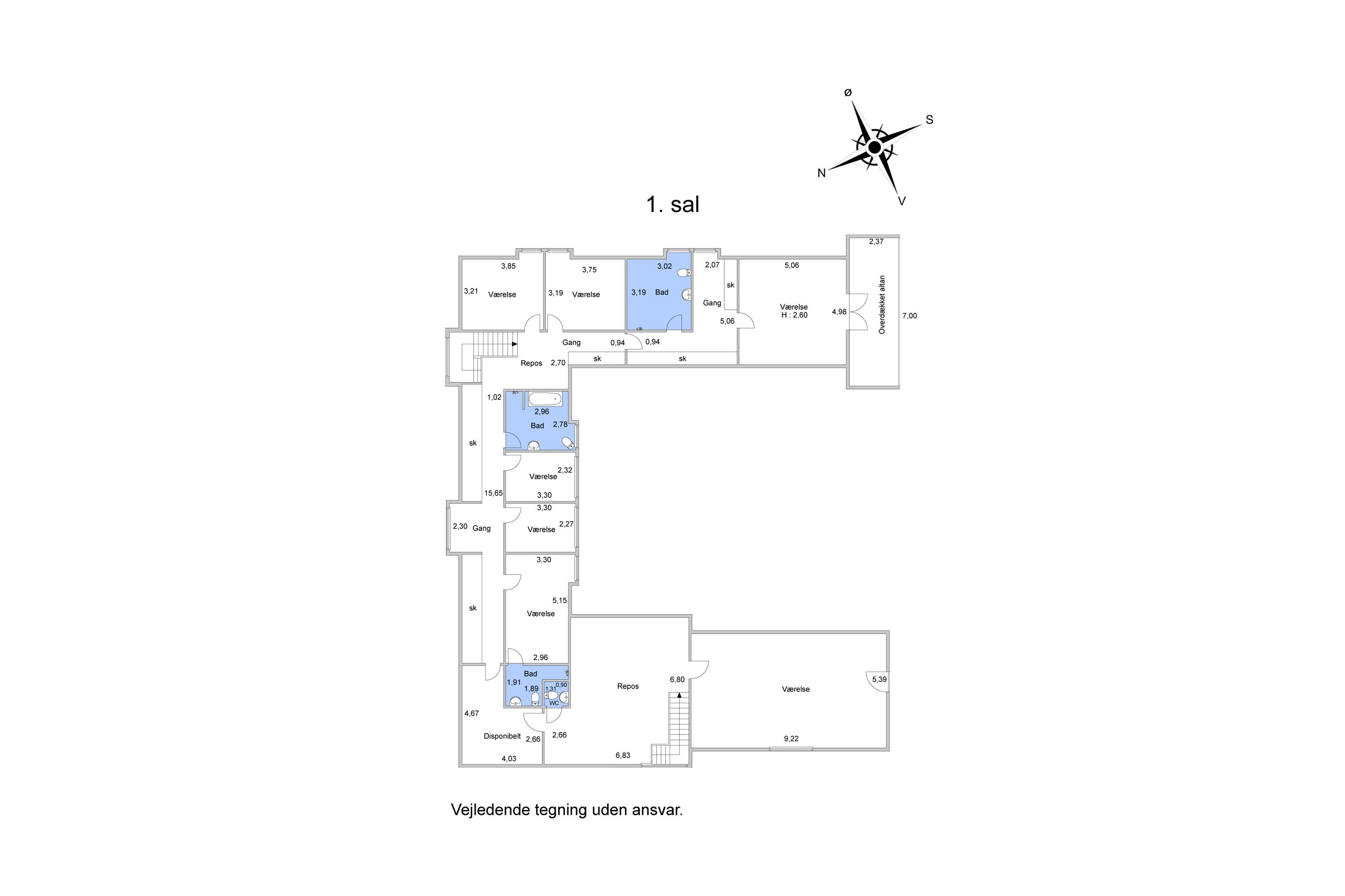 Hestehavevej 15, Kongsted-Borup, Rønnede - Plantegning