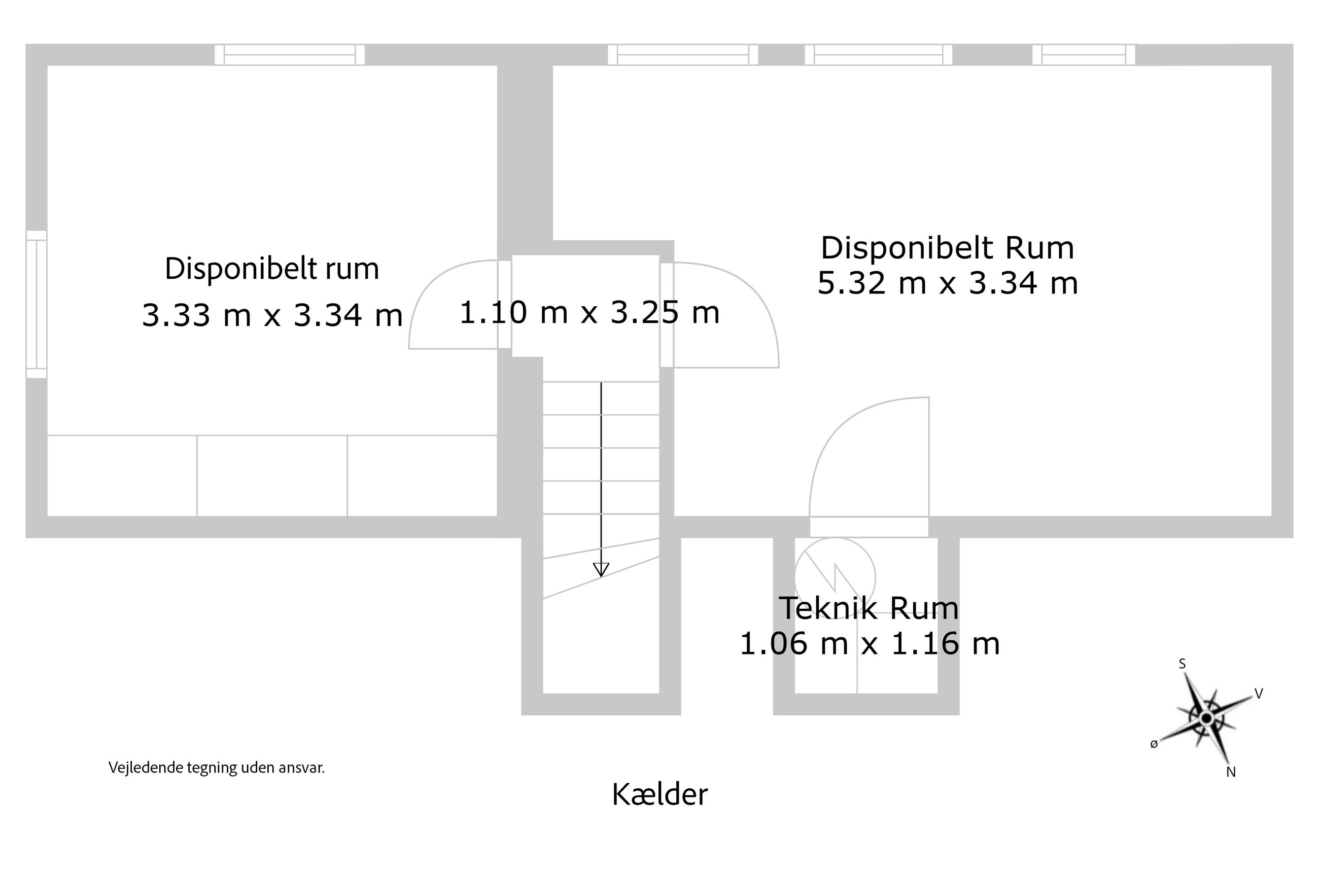 Bergmansdalsvej 12, Helsingør - Plantegning